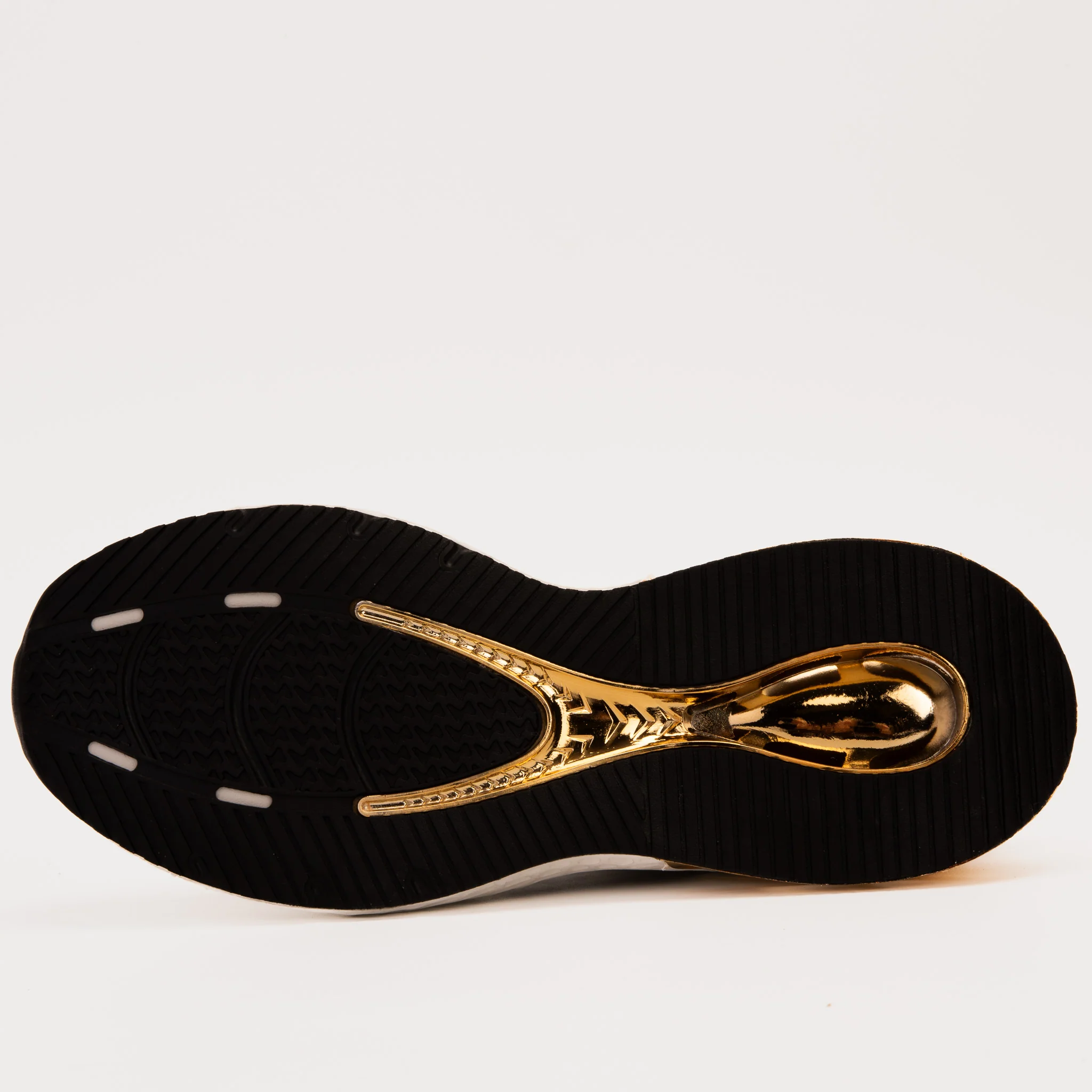 Bellagio White & Gold Leather High-Top Men Sneaker - Image 6