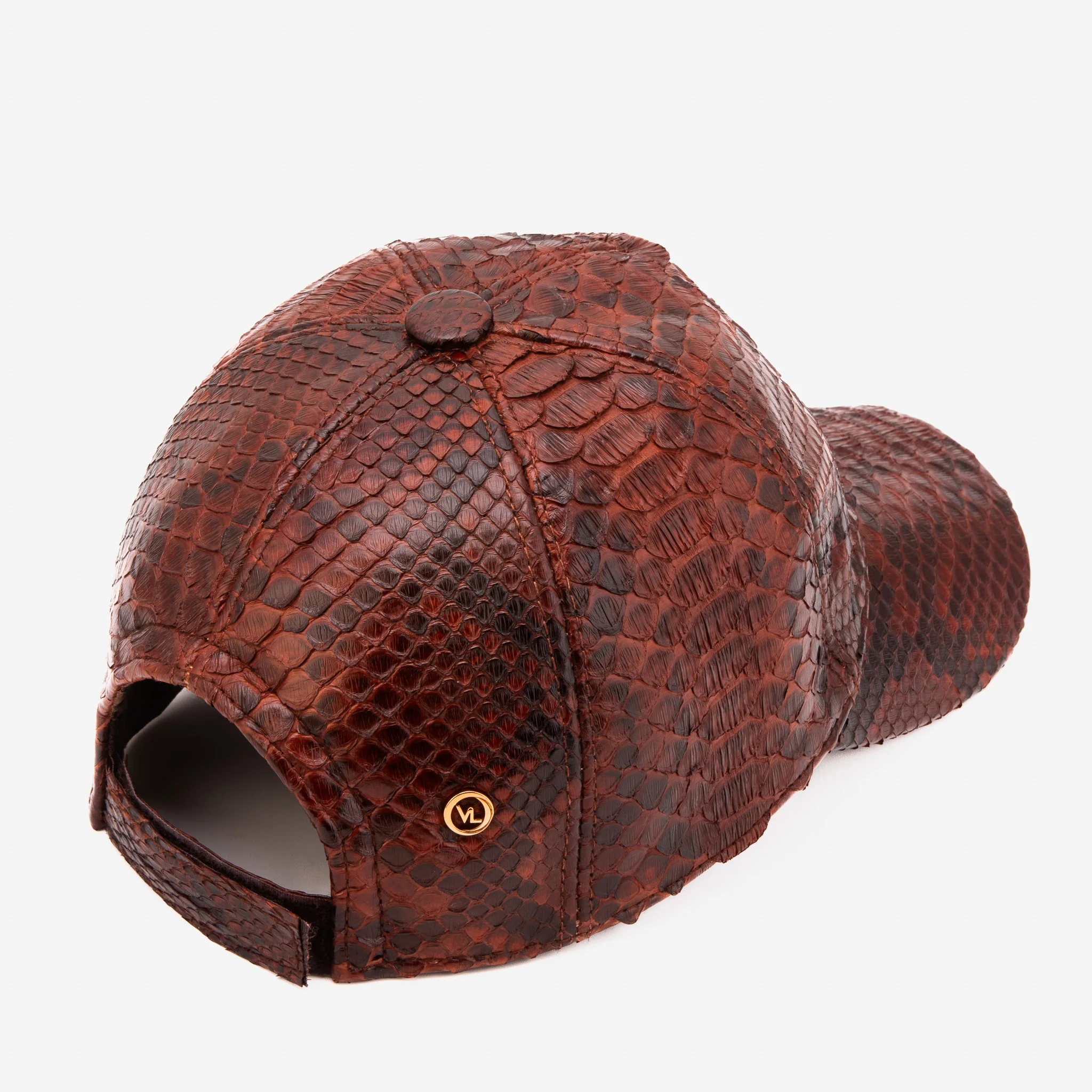Boss Tan Python Leather Cap - Image 9