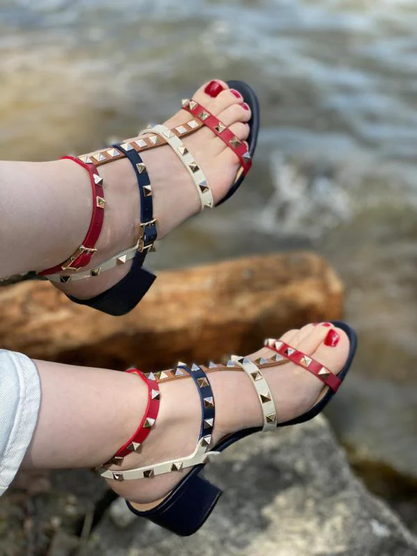 The Nejapa Multicolor Multi Strap Leather Women Sandal - Image 5