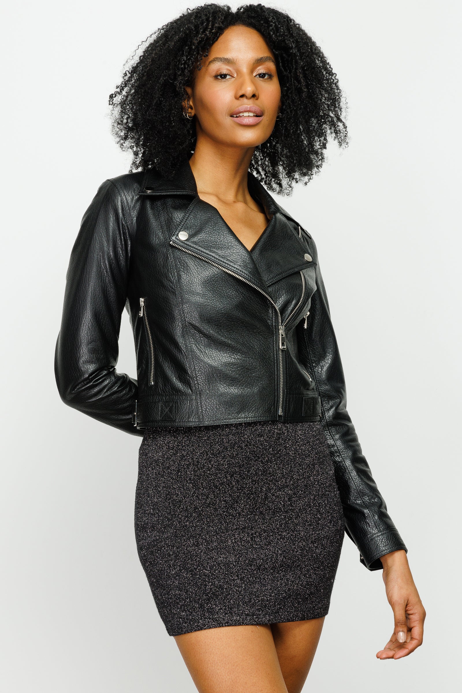 The Deytona Black Leather Women Jacket - Image 5