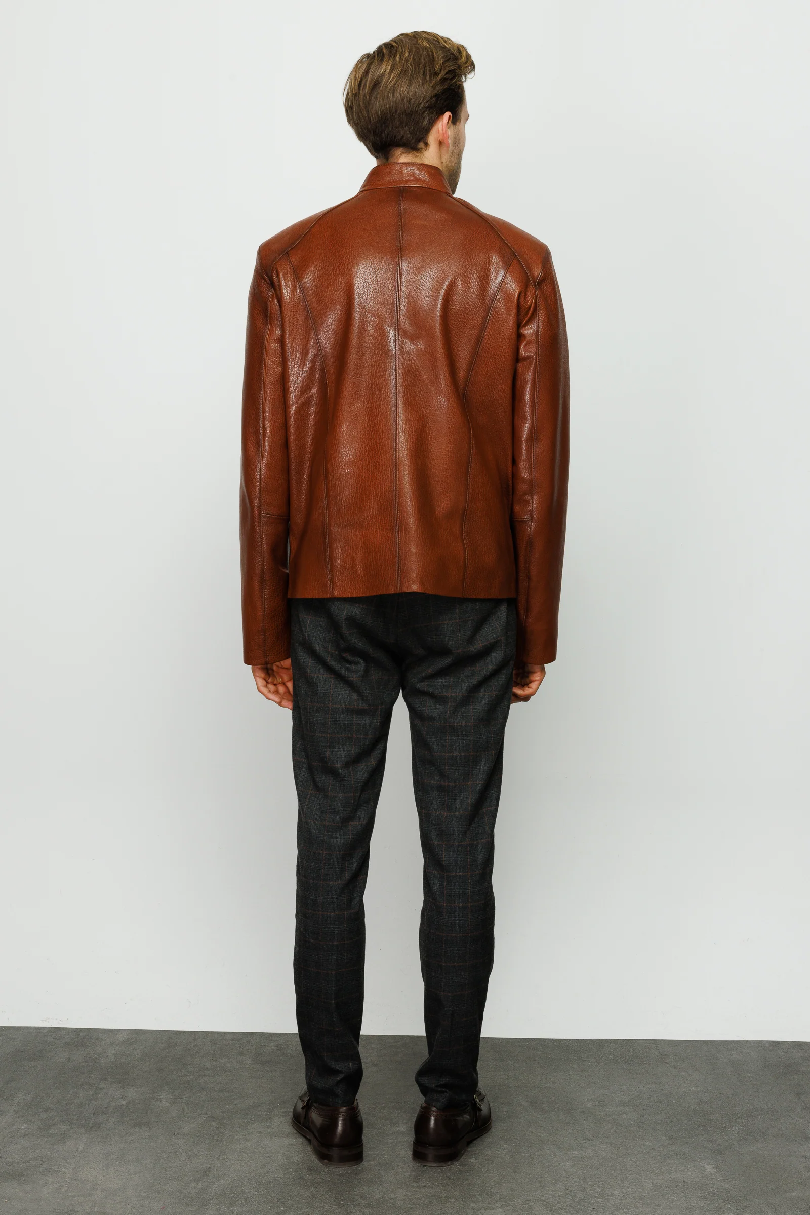 The Blanchard Brown Leather Men Jacket - Image 8