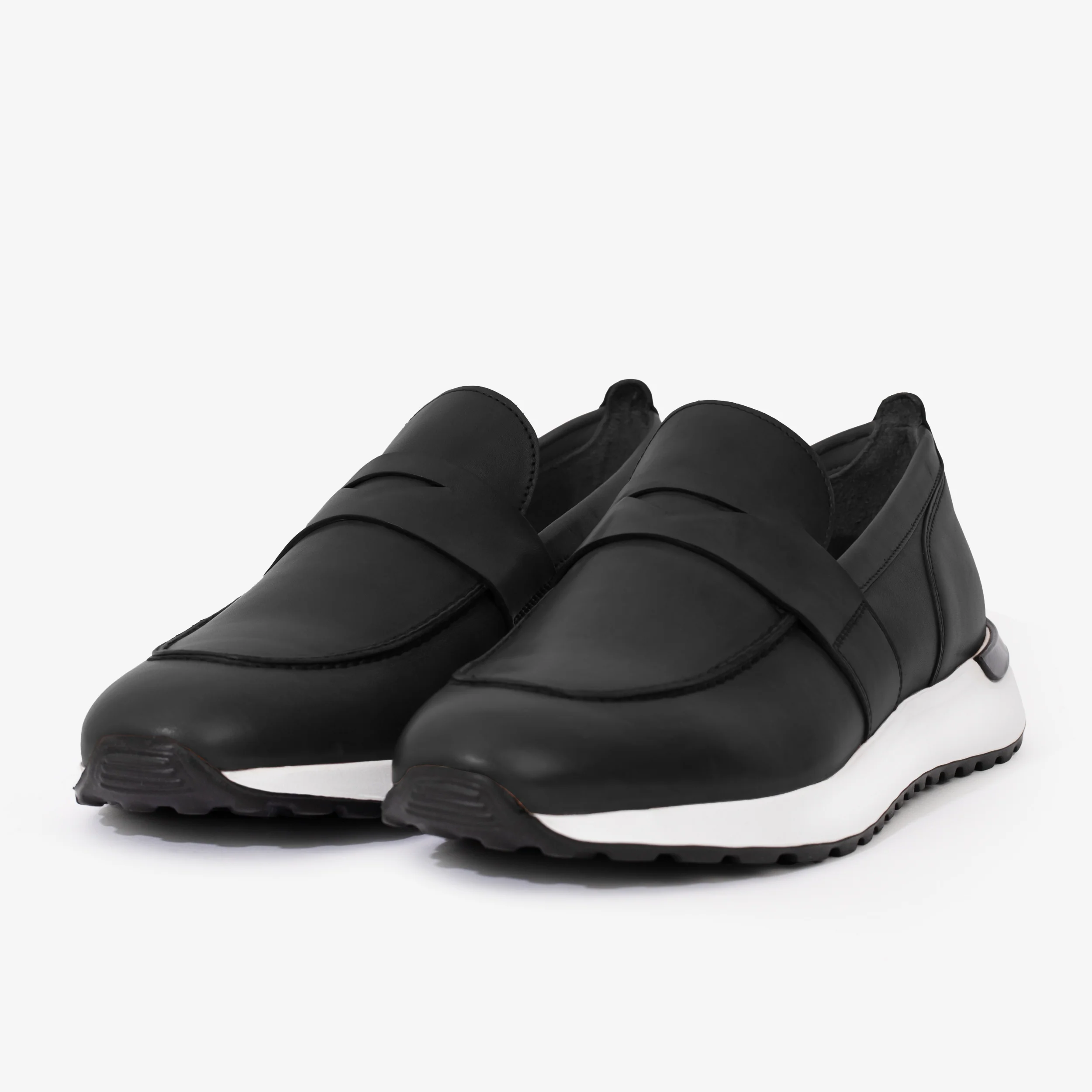 The Lumina Black Buffalo Leather Women Sneaker - Image 2