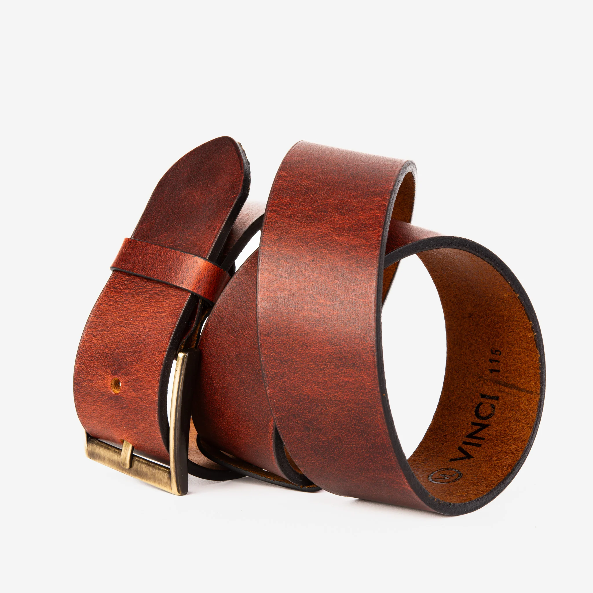 The Prime Burnt Sienna Leather Belt - Image 6