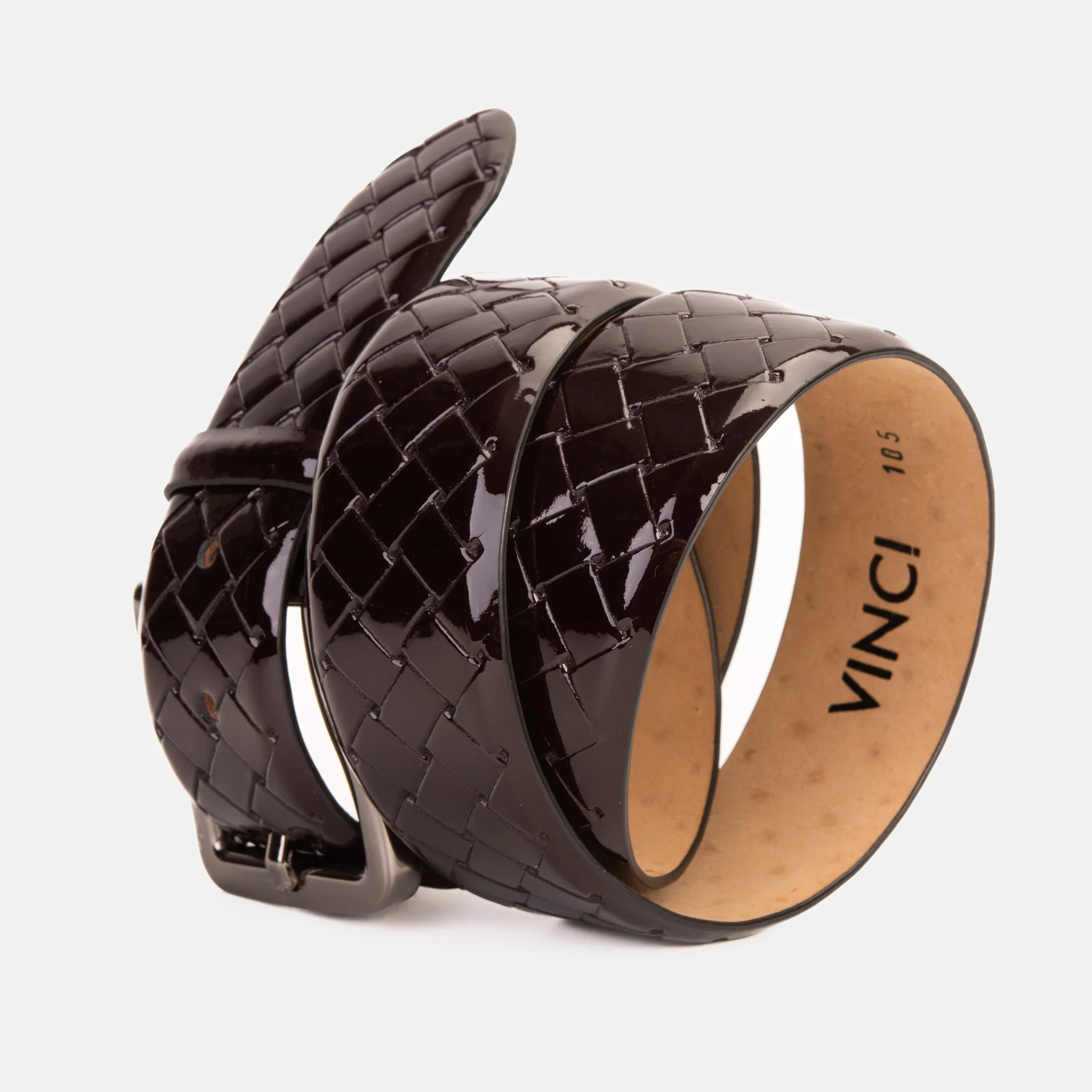 The Rico Burgundy Color Calfskin Belt - Image 4