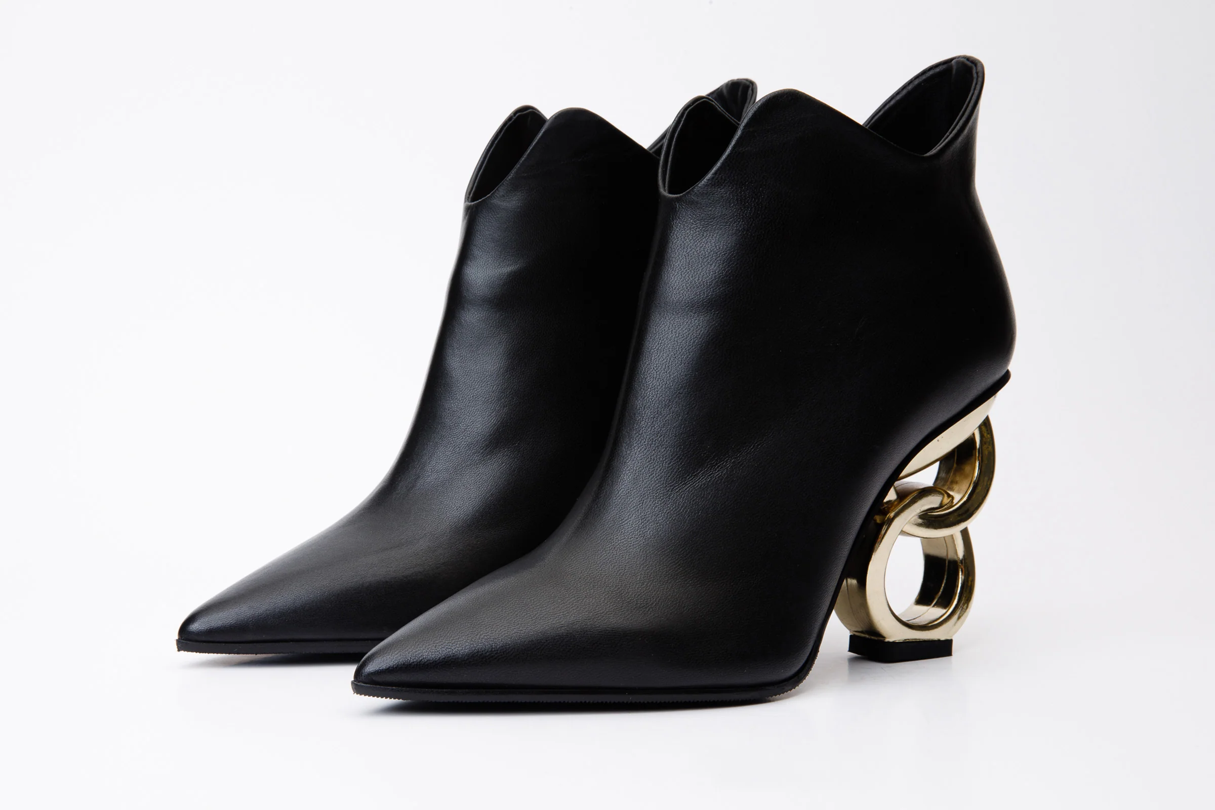 The Abriel Black Leather Ankle Women Boot - Image 3