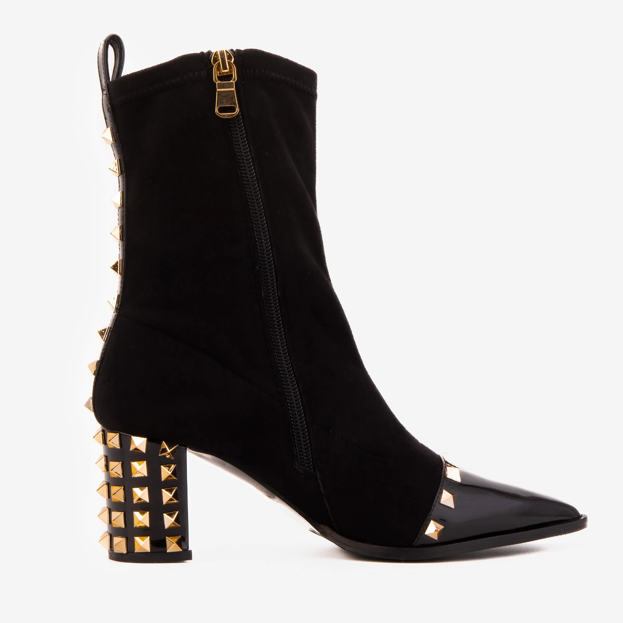 The Amethyst Studded Black Suede Leather Women’s Boot - Image 7