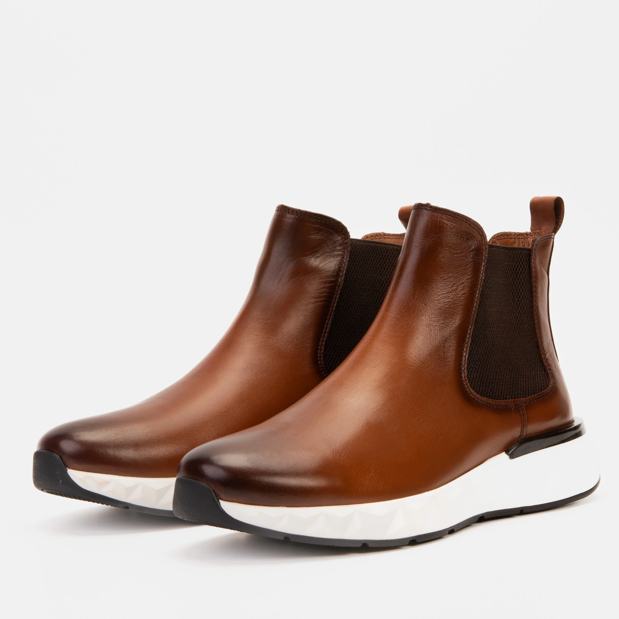 The Apex Tan Leather Men Chealsea Boot - Image 4