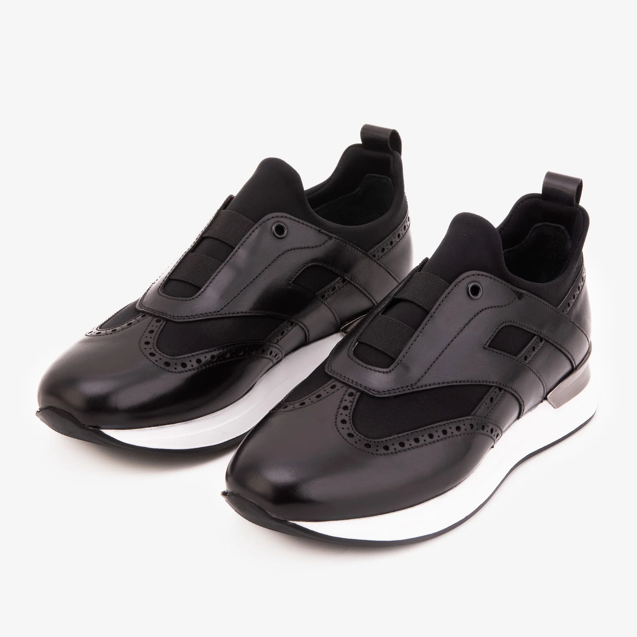 The Arcadia Black Leather Men Sneaker - Image 6