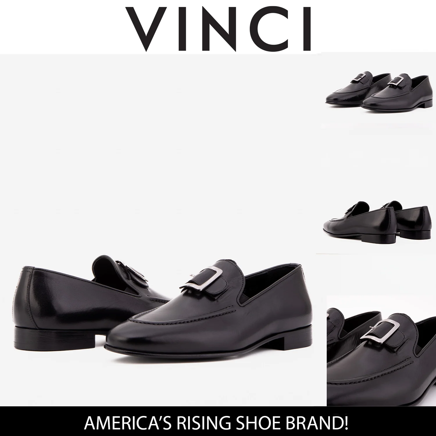 The Astoria Black Buffalo Leather Men’s Loafer - Image 4