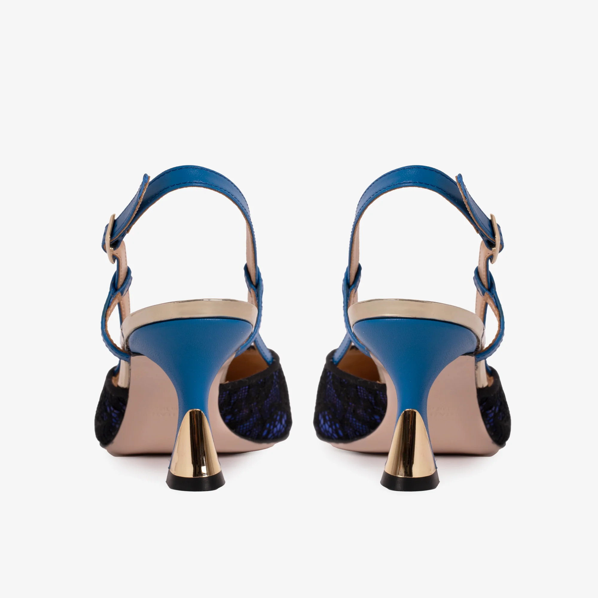 The Bali Sax Blue Leather Slingback Women Sandal - Image 6