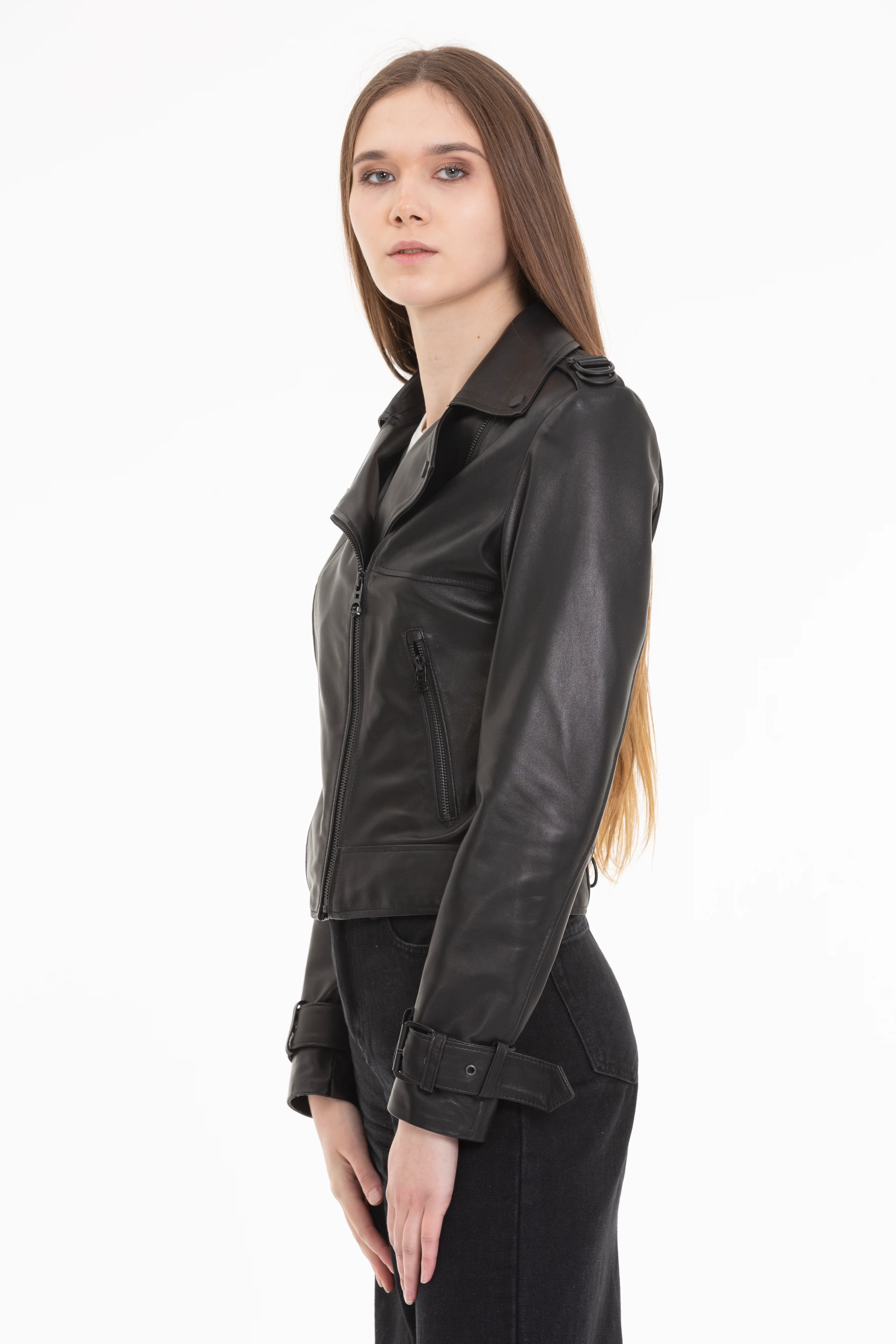 The Baracana Leather Women Jacket - Image 2