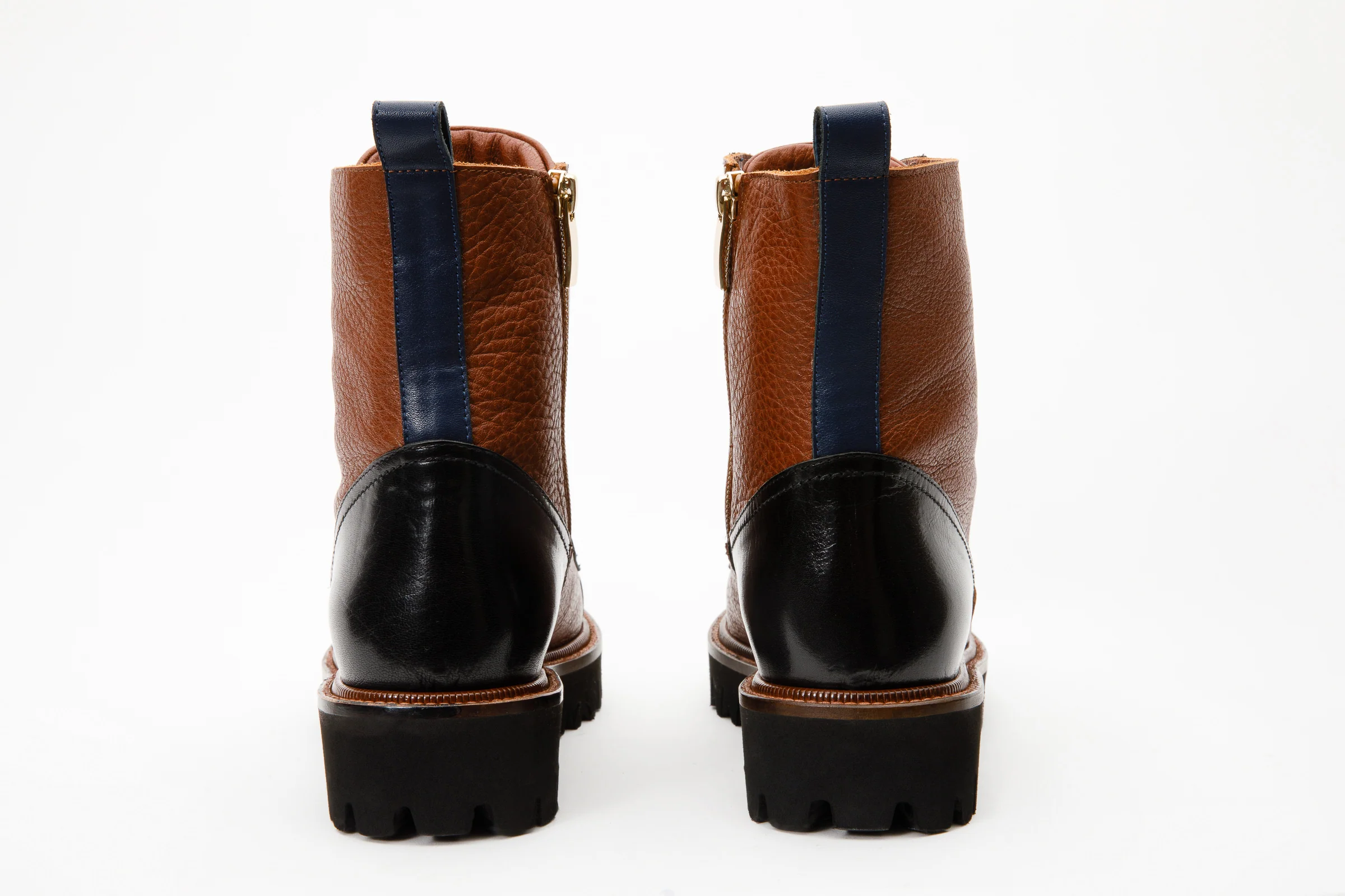 The Belgrad Brown Leather Lace-Up Ankle Women Boot With a Side Zipper Final Sale! - Image 5