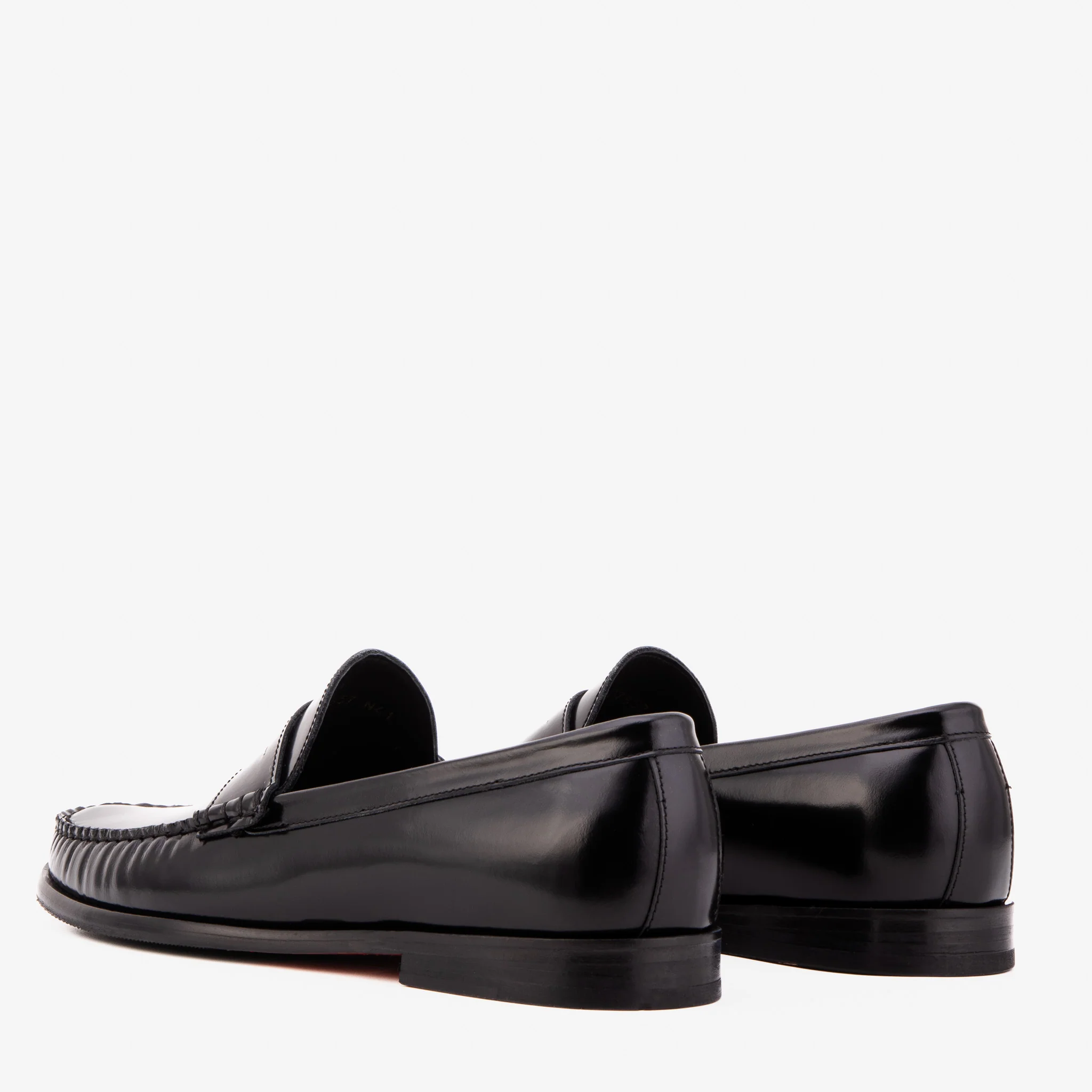 The Belmont Black Polished Leather Men Loafer - Image 6