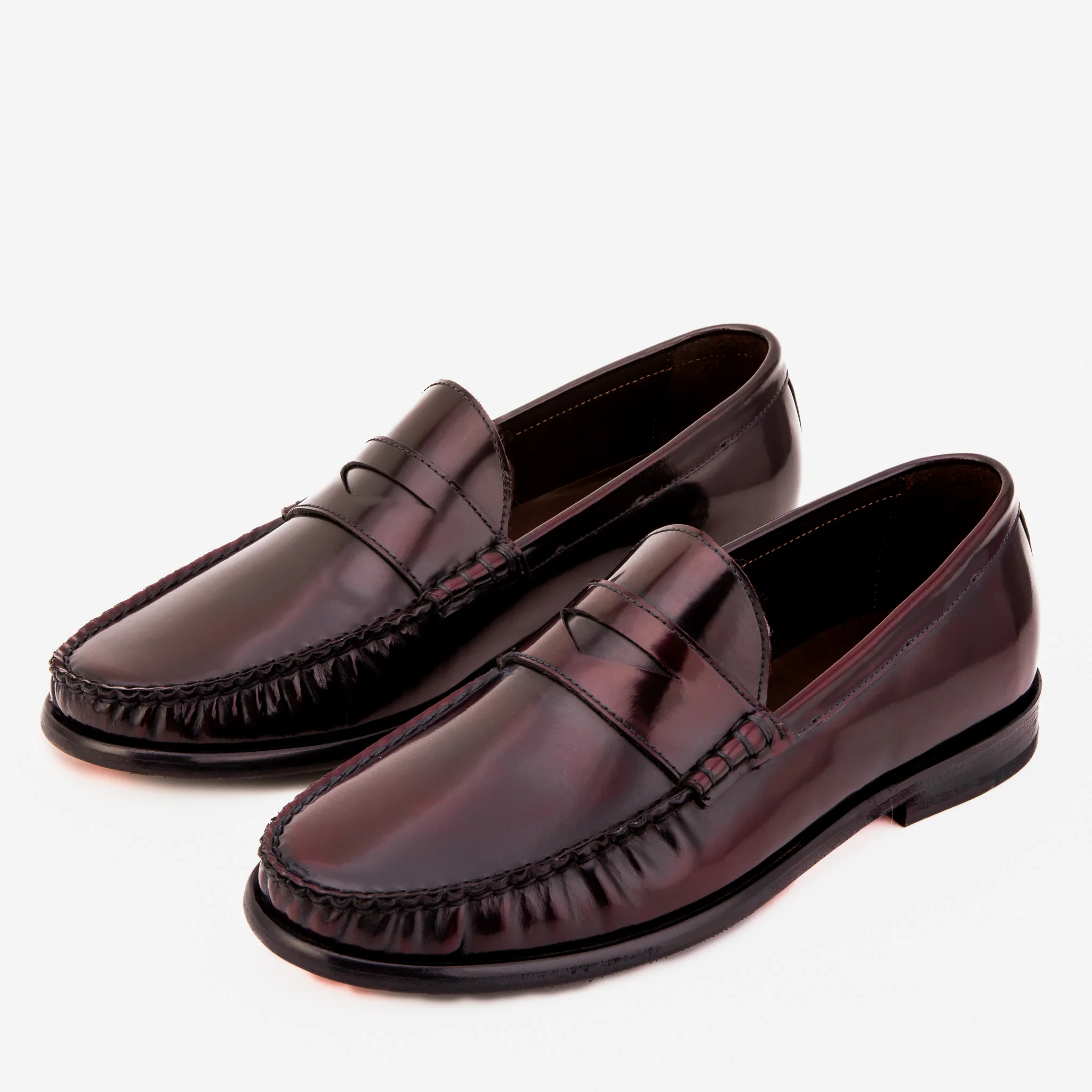 The Belmont Burgundy Polished Leather Men Loafer - Image 4