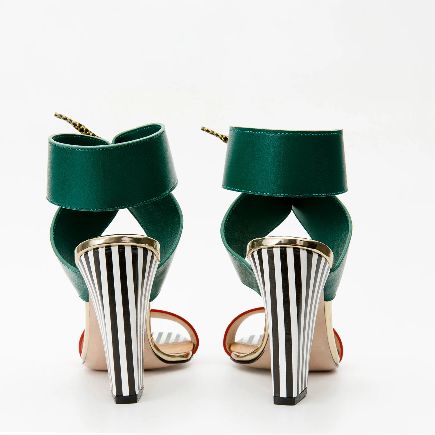 The Bloke Ankle Strap Multicolor Leather Women Sandal - Image 5