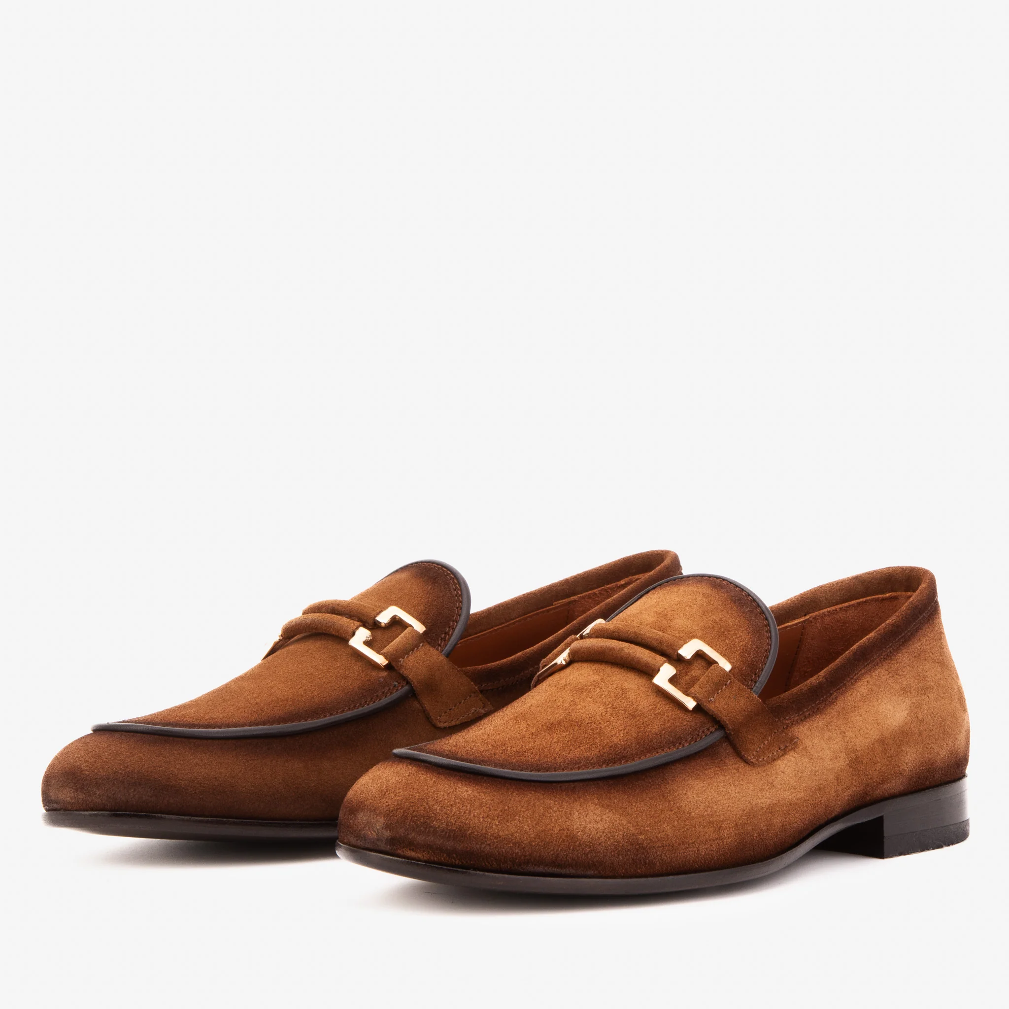 The Brooks Brown Suede Bit Loafer Men Shoe - Image 2