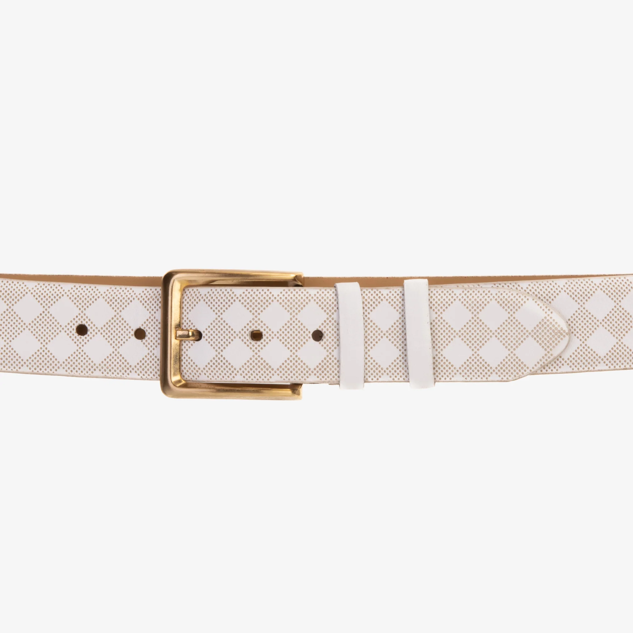 The Cenova White Calfskin Belt - Image 3