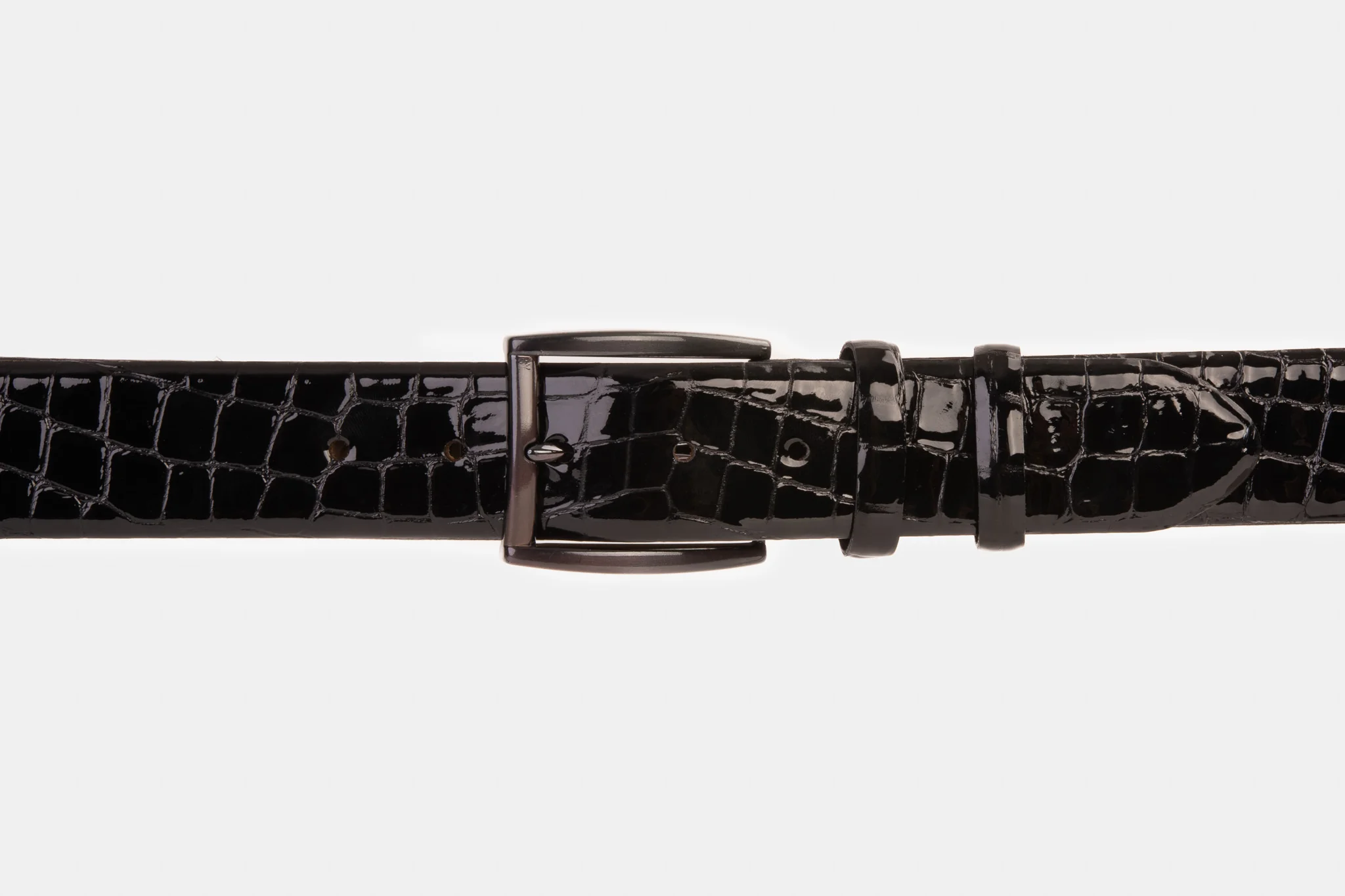 The Cordova Black Patent Leather Belt - Image 2