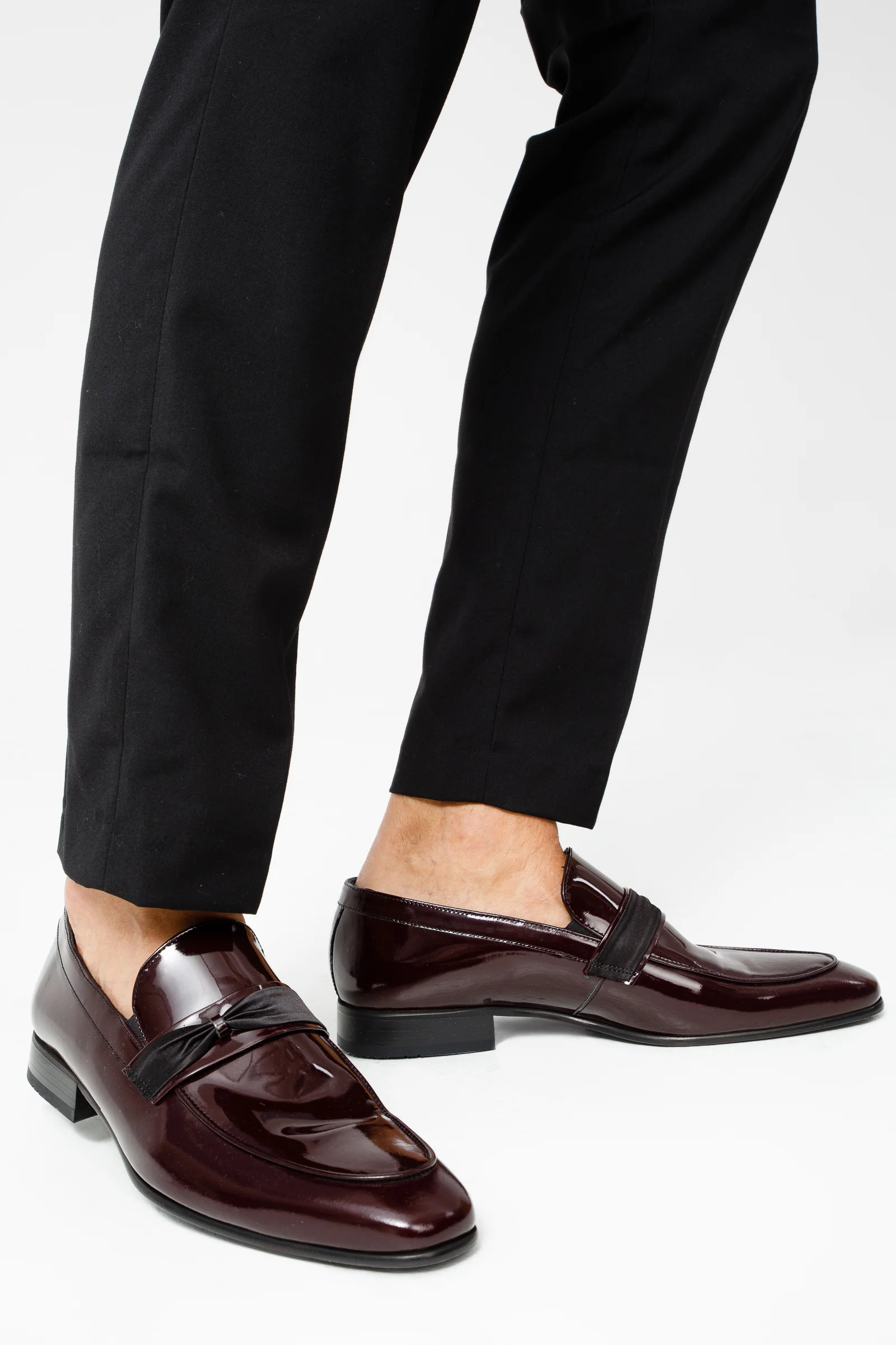 The Dodoma Burgundy Patent Leather Loafer Men Shoe - Image 10