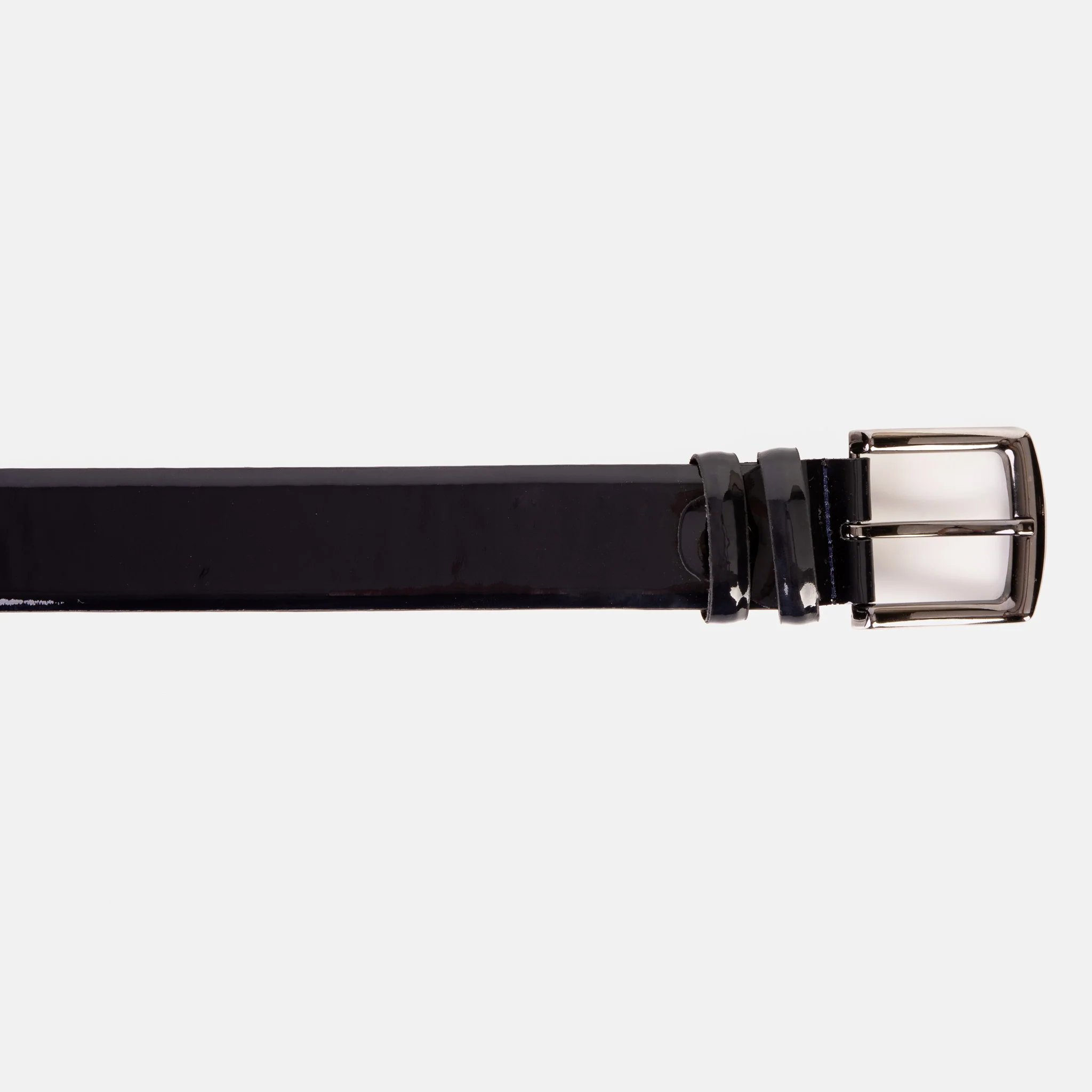 The Dodoma Navy Patent Leather Belt - Image 5