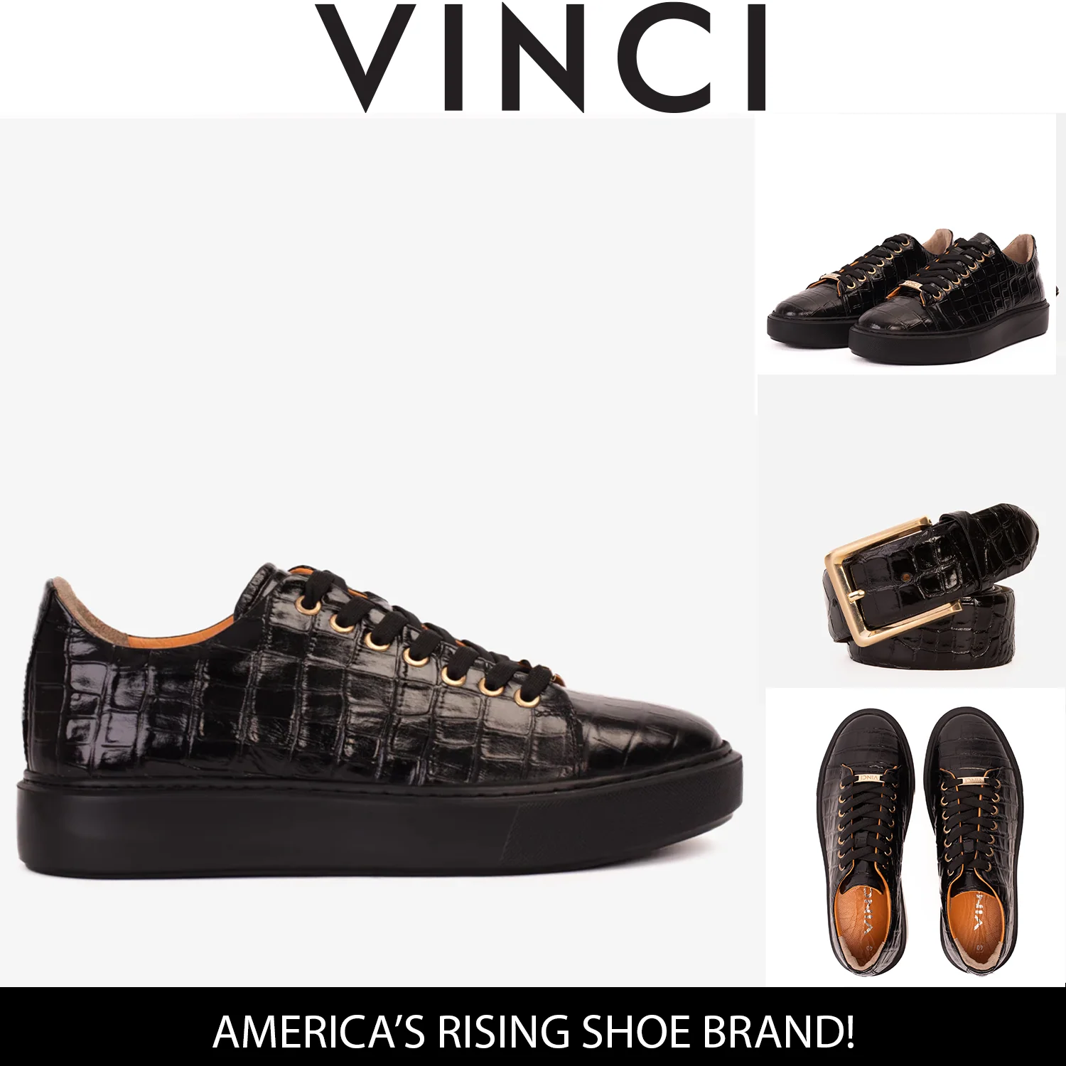 The Dublin Black Leather Men Sneaker - Image 9