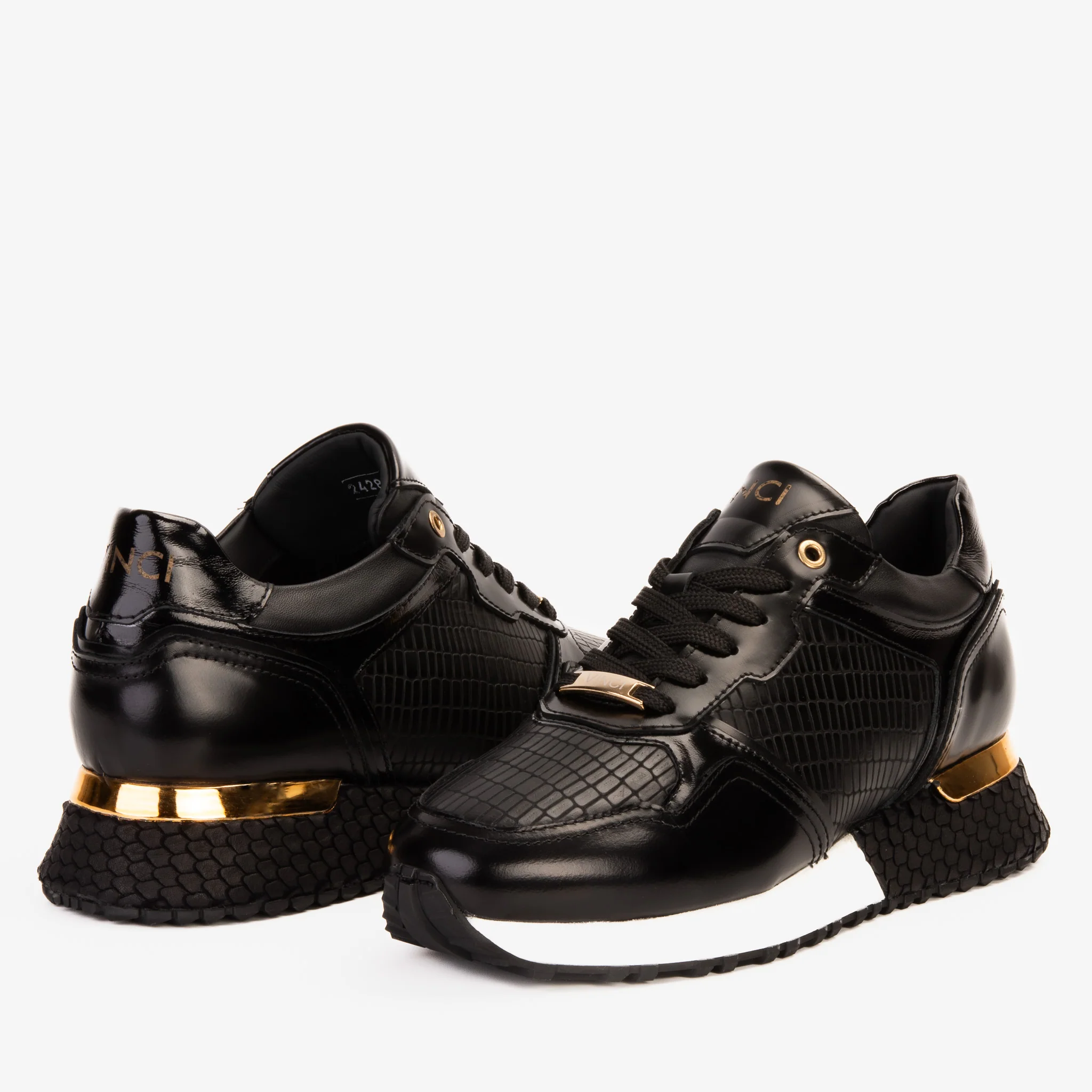 The Empire Black Leather Men Sneaker - Image 7