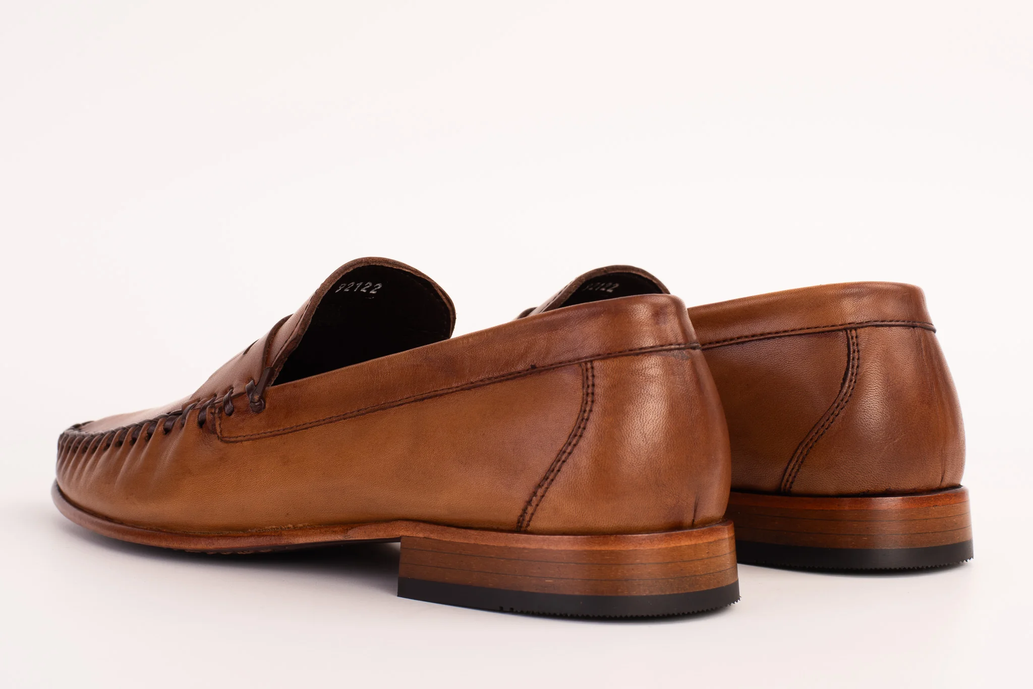 The Eregli Tan Leather Penny Loafer Men Shoe - Image 5