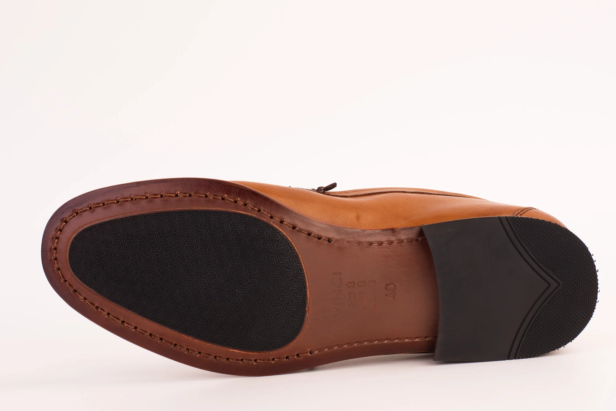 The Eregli Tan Leather Penny Loafer Men Shoe - Image 6