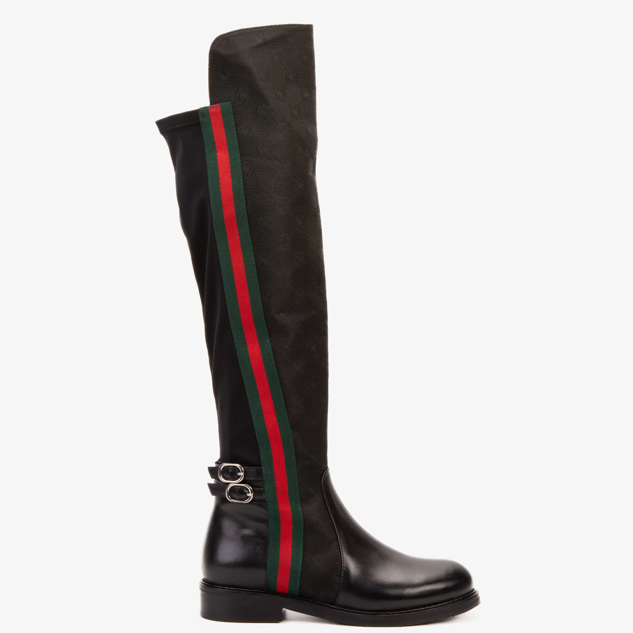 The Gallant Black Leather Knee-High Boot - Image 2