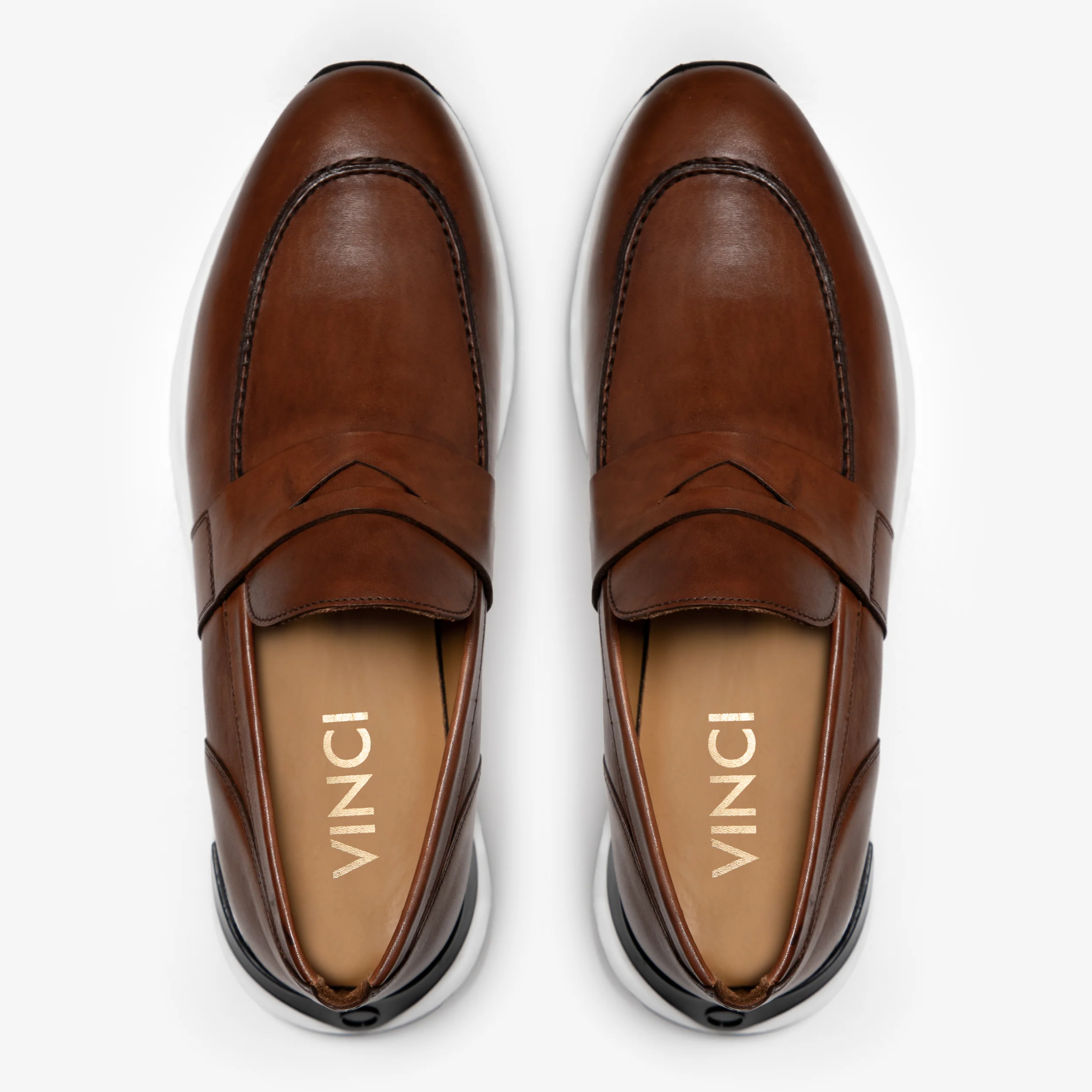 The Lara Tan Leather Men Sneaker - Image 3