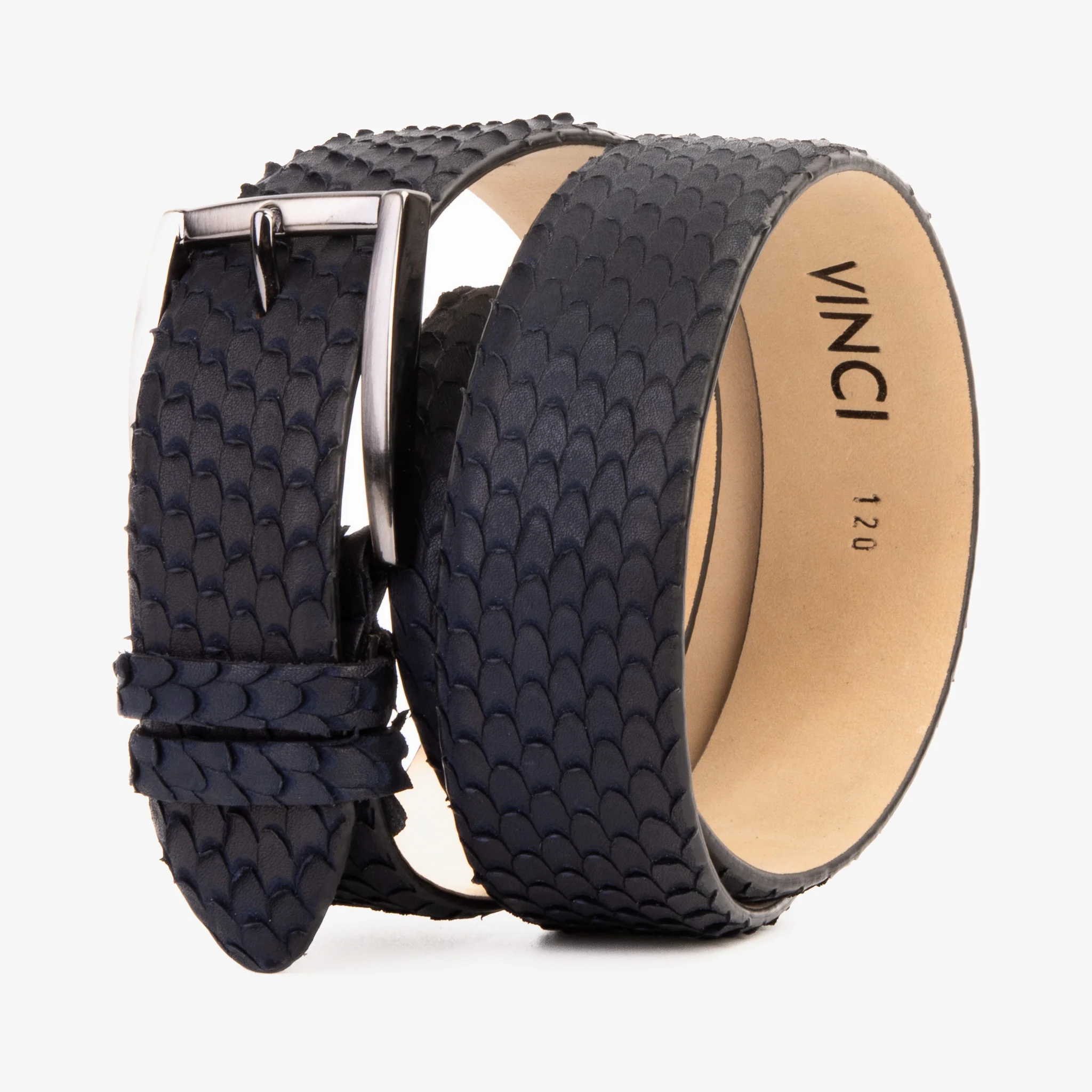 The Majesty Navy Blue Leather Belt - Image 6
