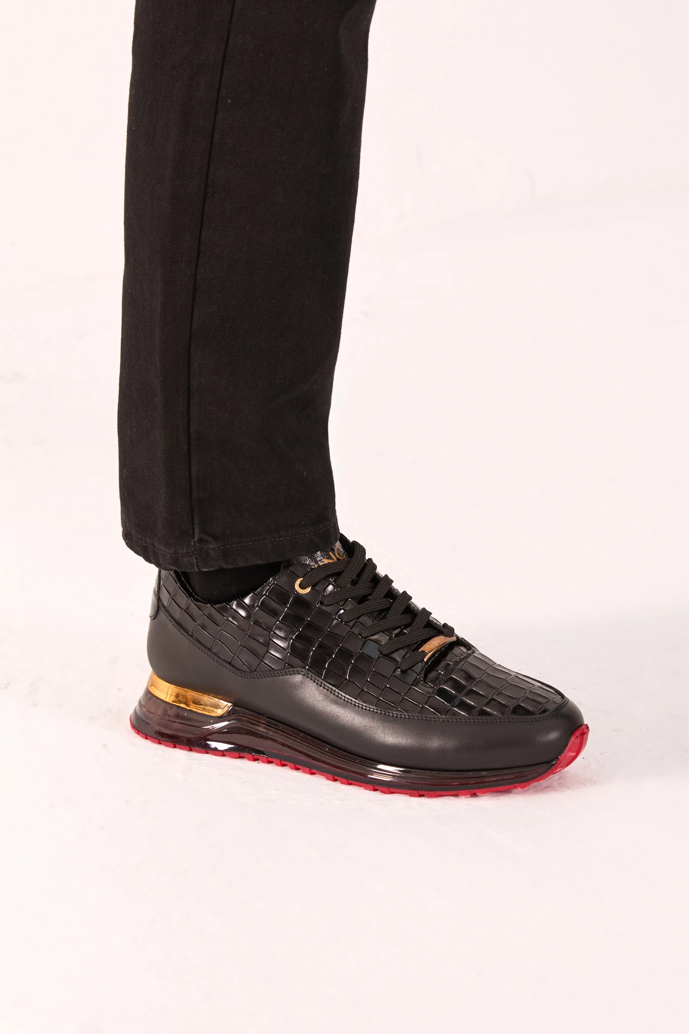 The Marseille Black Leather Men Sneaker - Image 10