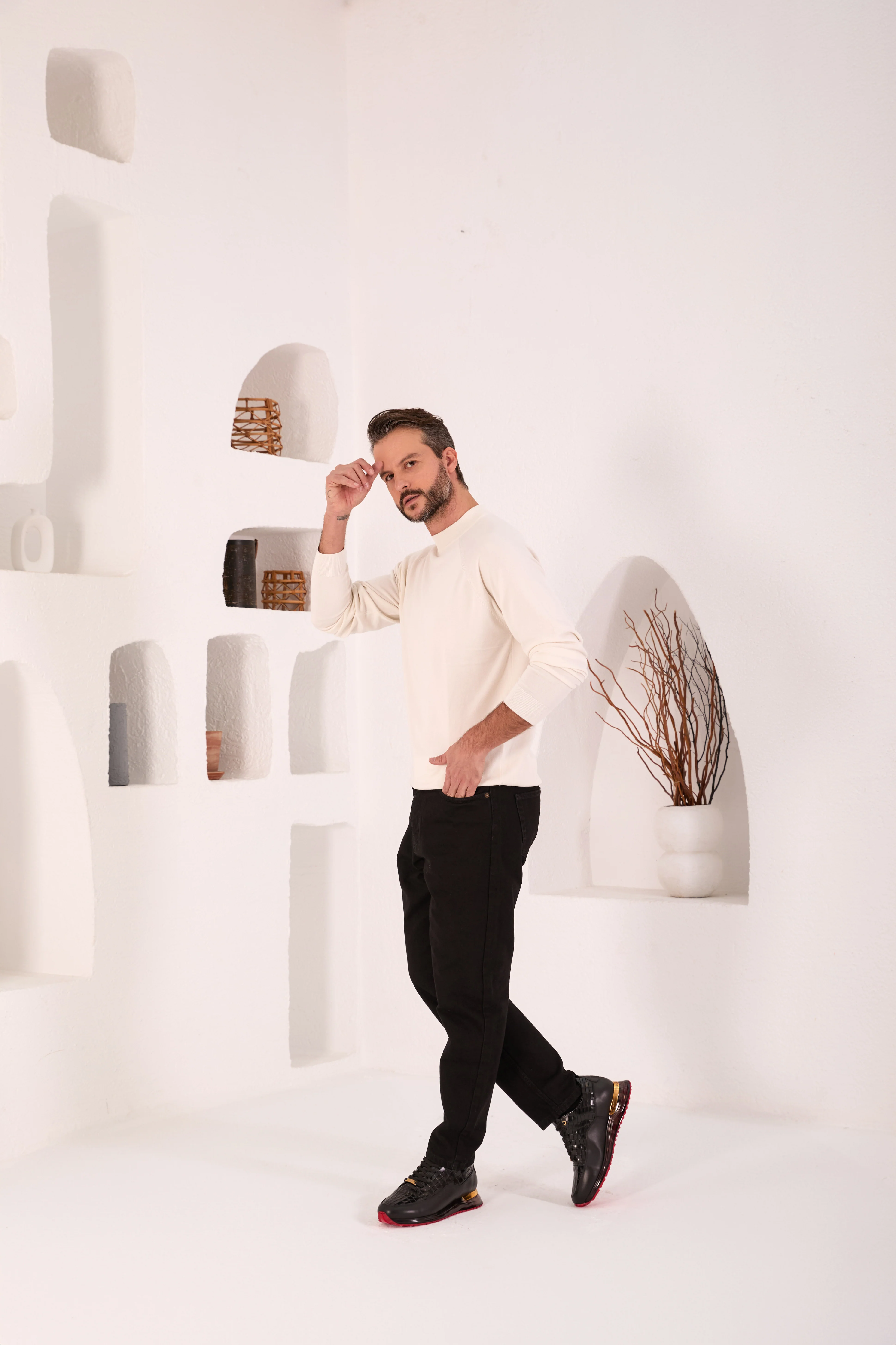 The Marseille Black Leather Men Sneaker - Image 14