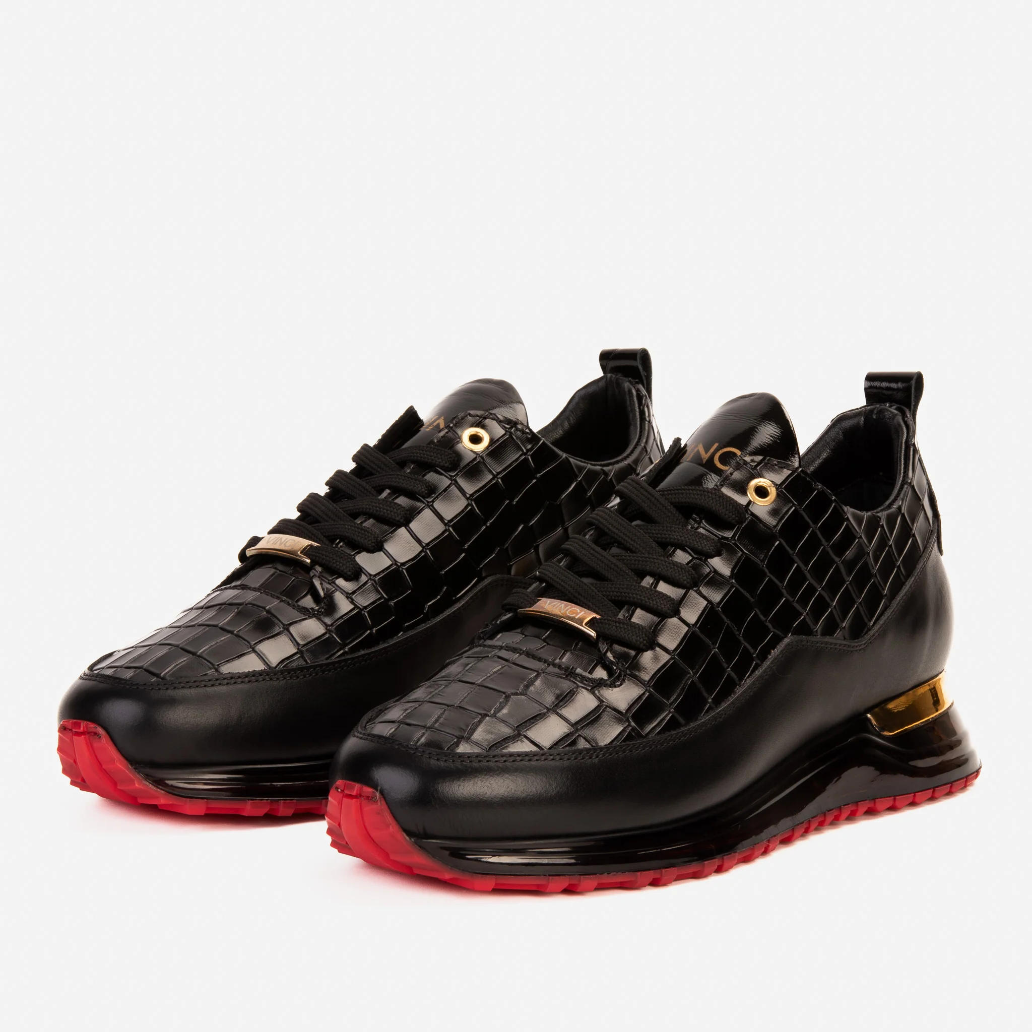 The Marseille Black Leather Men Sneaker - Image 3
