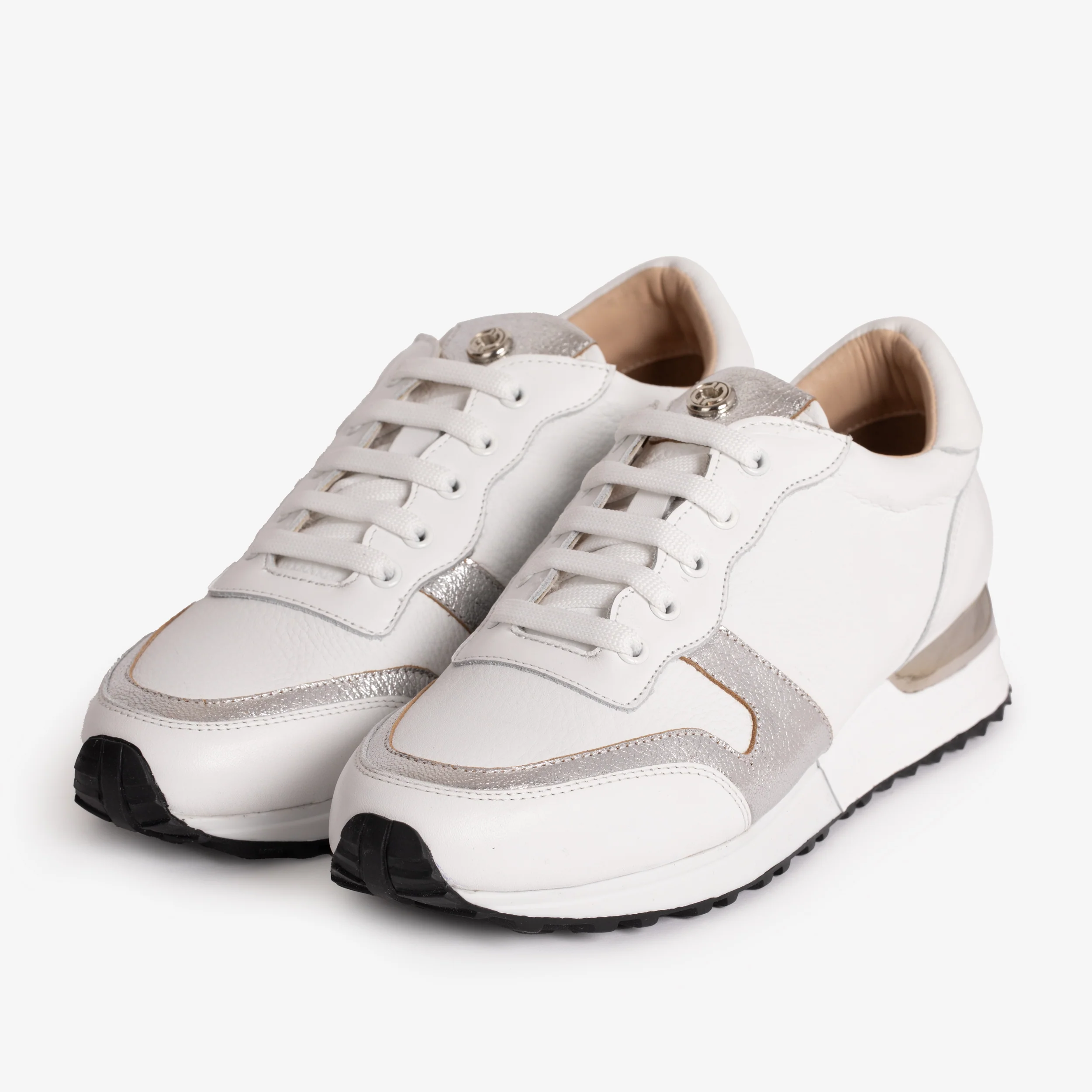 The Masal White Leather Women Sneaker - Image 2