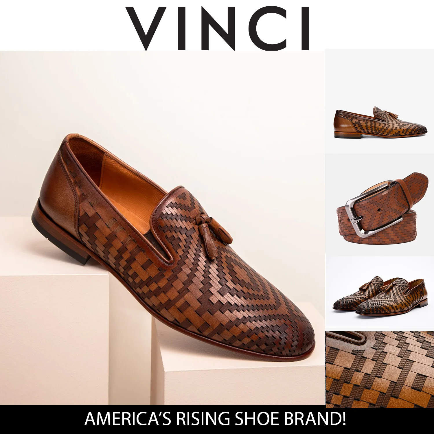 The Meram Brown Leather Tassel Slip-On Loafer Men Shoe - Image 8