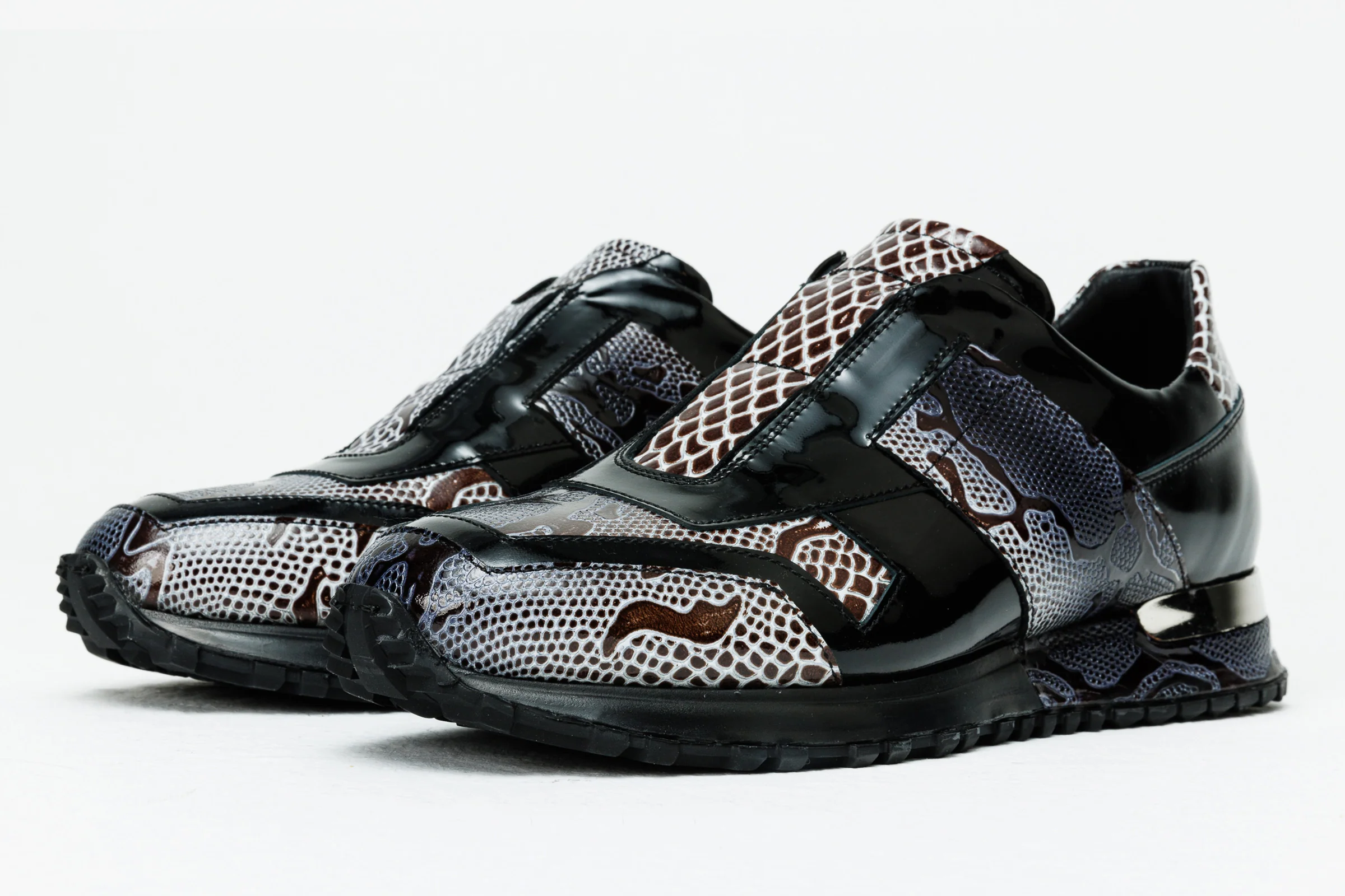 The Milano Snk Black & White Leather Men Sneaker - Image 2