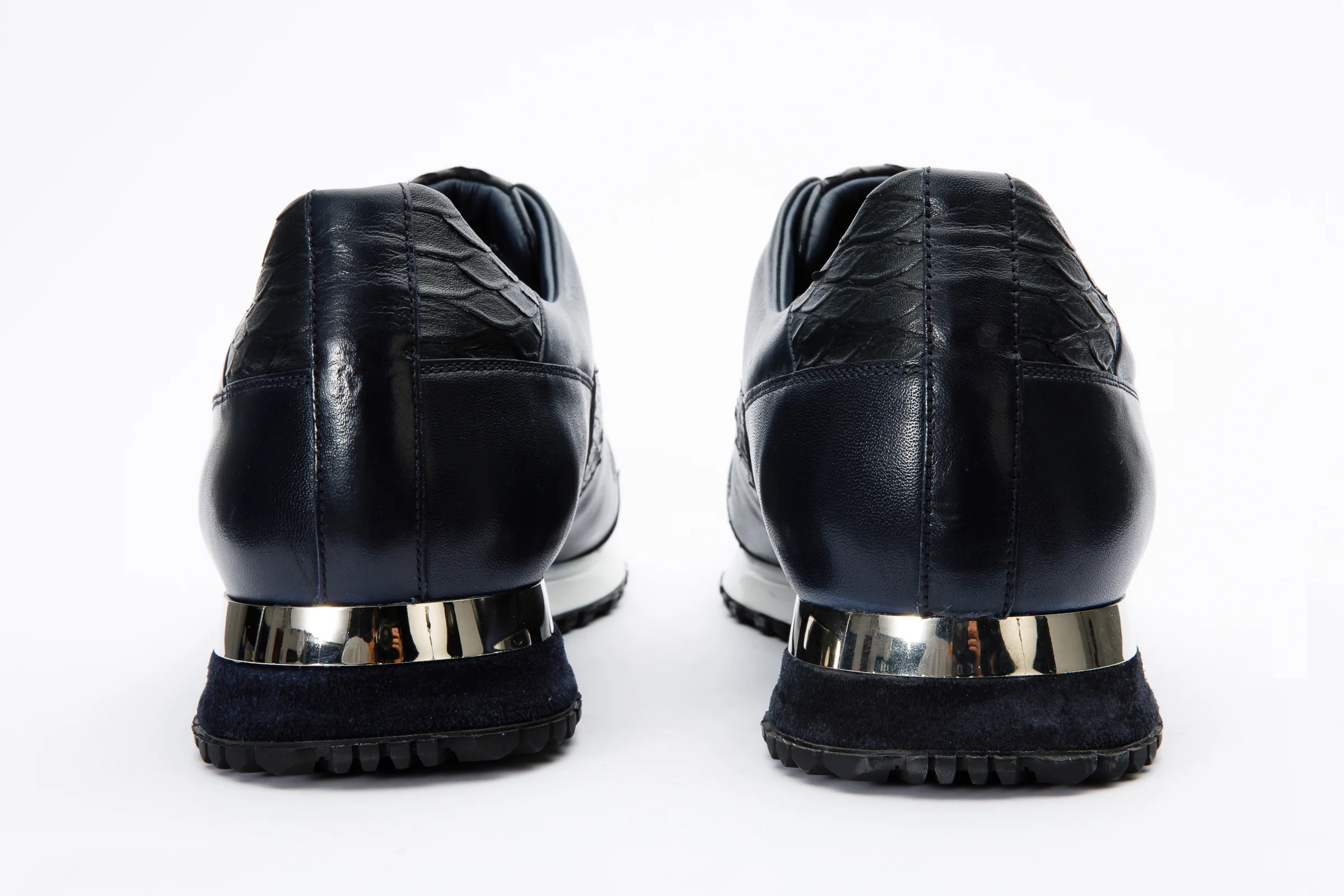 The Mugla Navy Snk Leather Men Sneaker Final Sale! - Image 3
