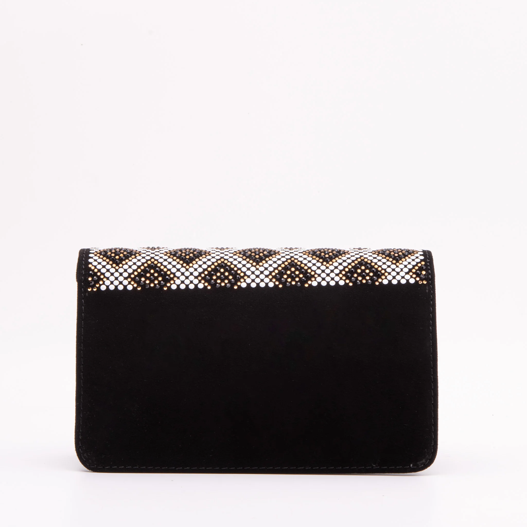 The Nampula Black Glitter Leather Handbag - Image 5