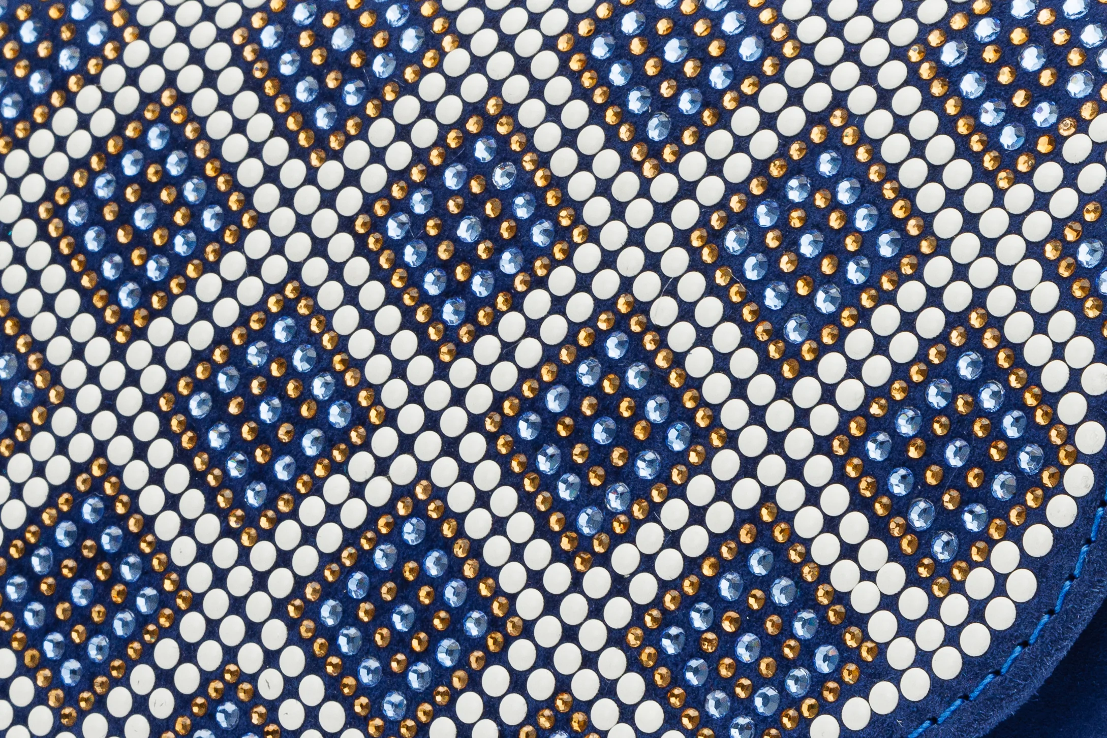 The Nampula Sax Blue Glitter Leather Handbag - Image 5