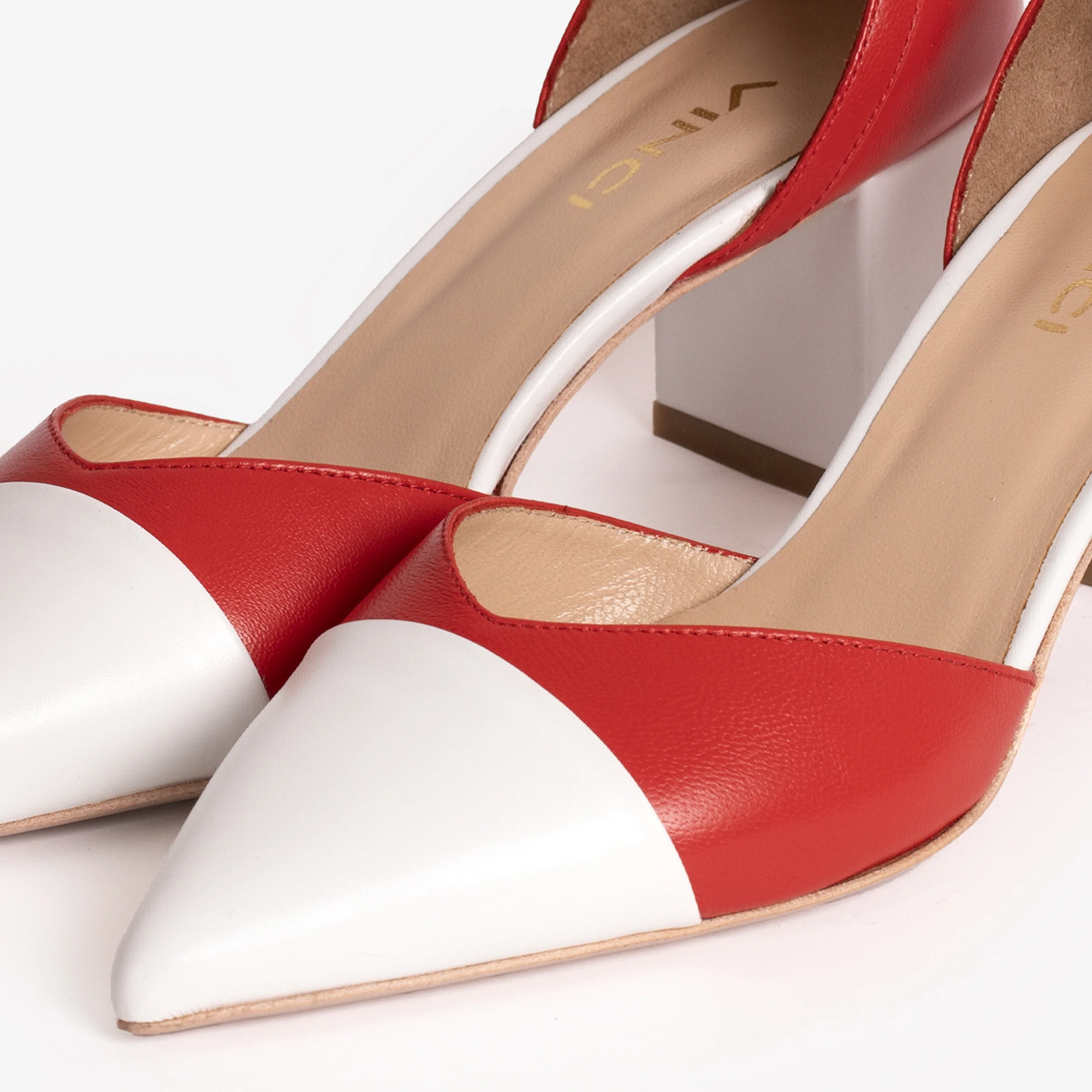 The Noella Red Leather Women Sandal - Image 4