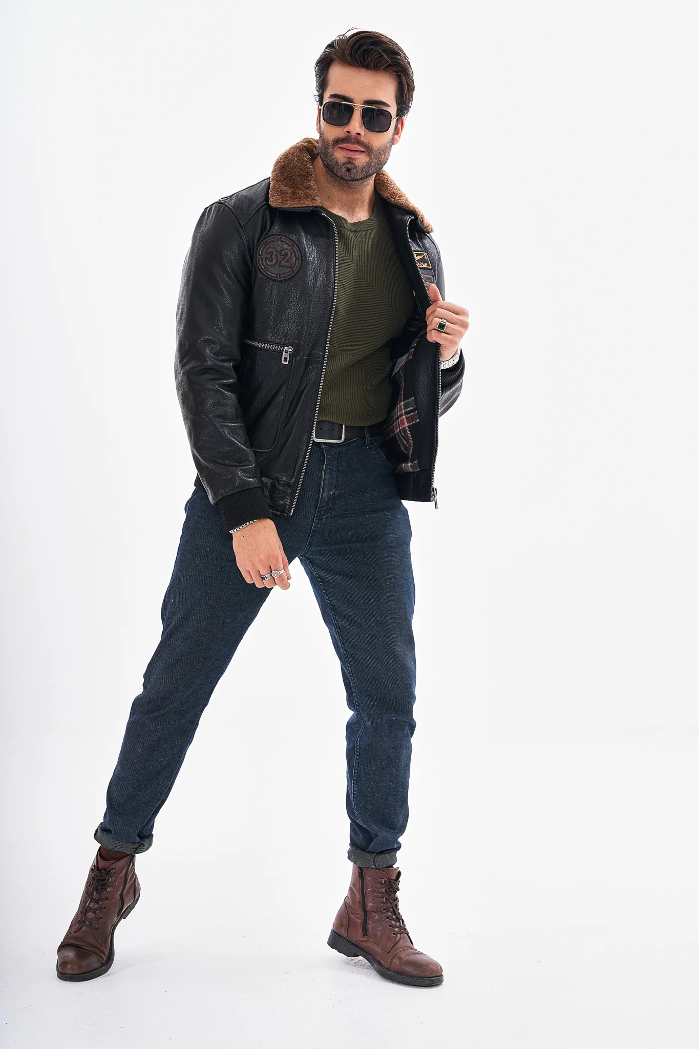 The Northway Black Lambskin Men Leather Jacket - Image 2