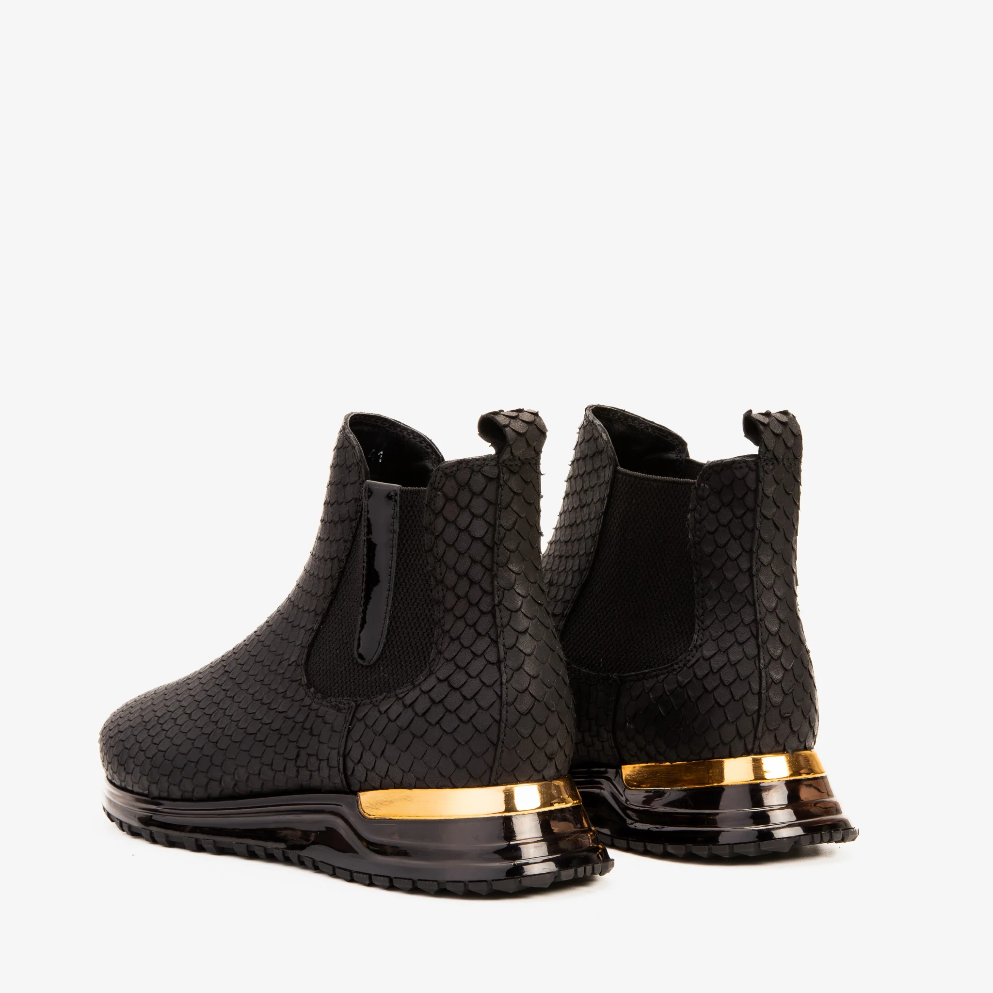 The Panther Black Leather Men Chelsea Boot - Image 8