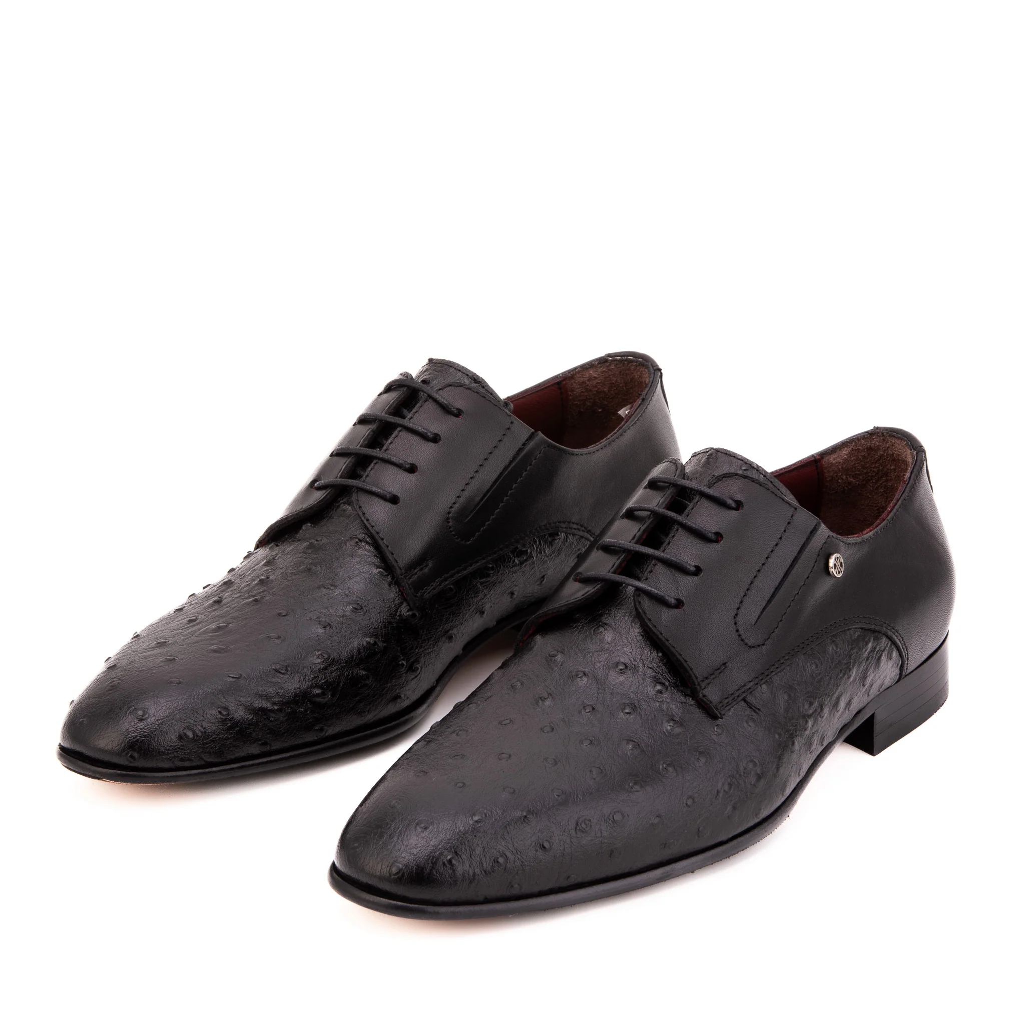 The Porto Alegre Black Leather Derby Men Shoe - Image 7