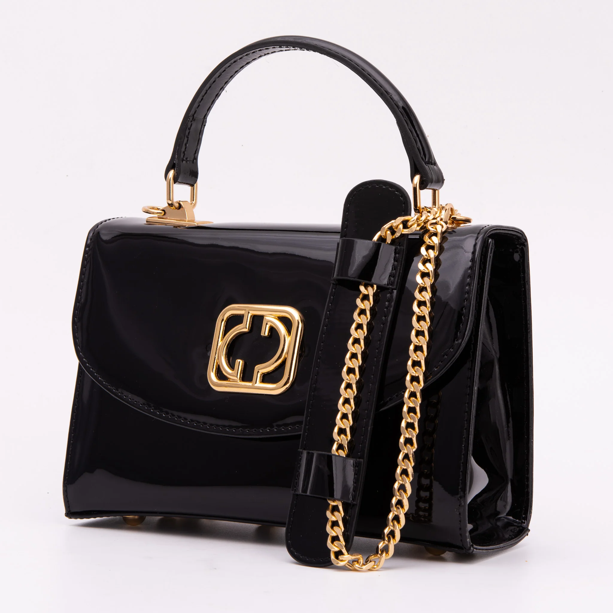 The Rosalinda Black Leather Handbag - Image 2