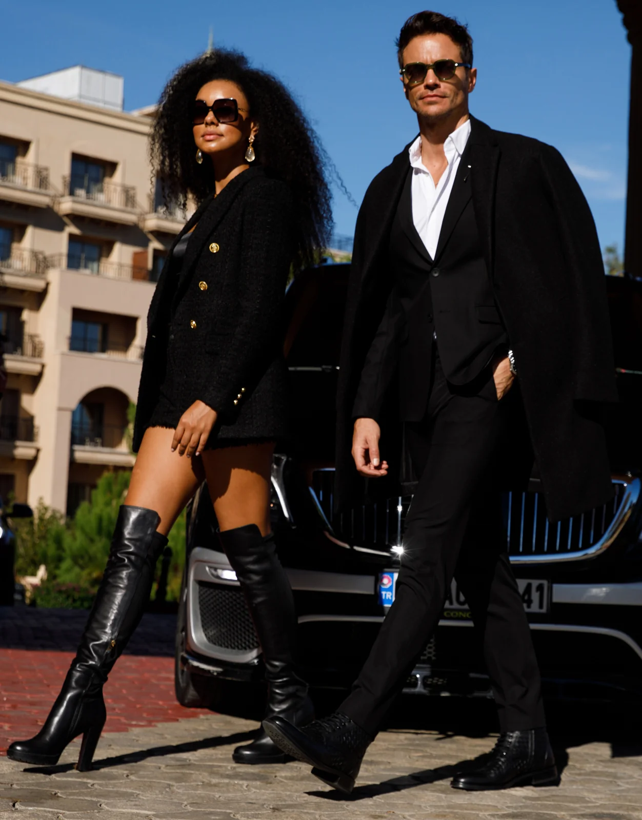 The Sao Paulo Black Leather Knee High Platform Heel Women Boot - Image 39