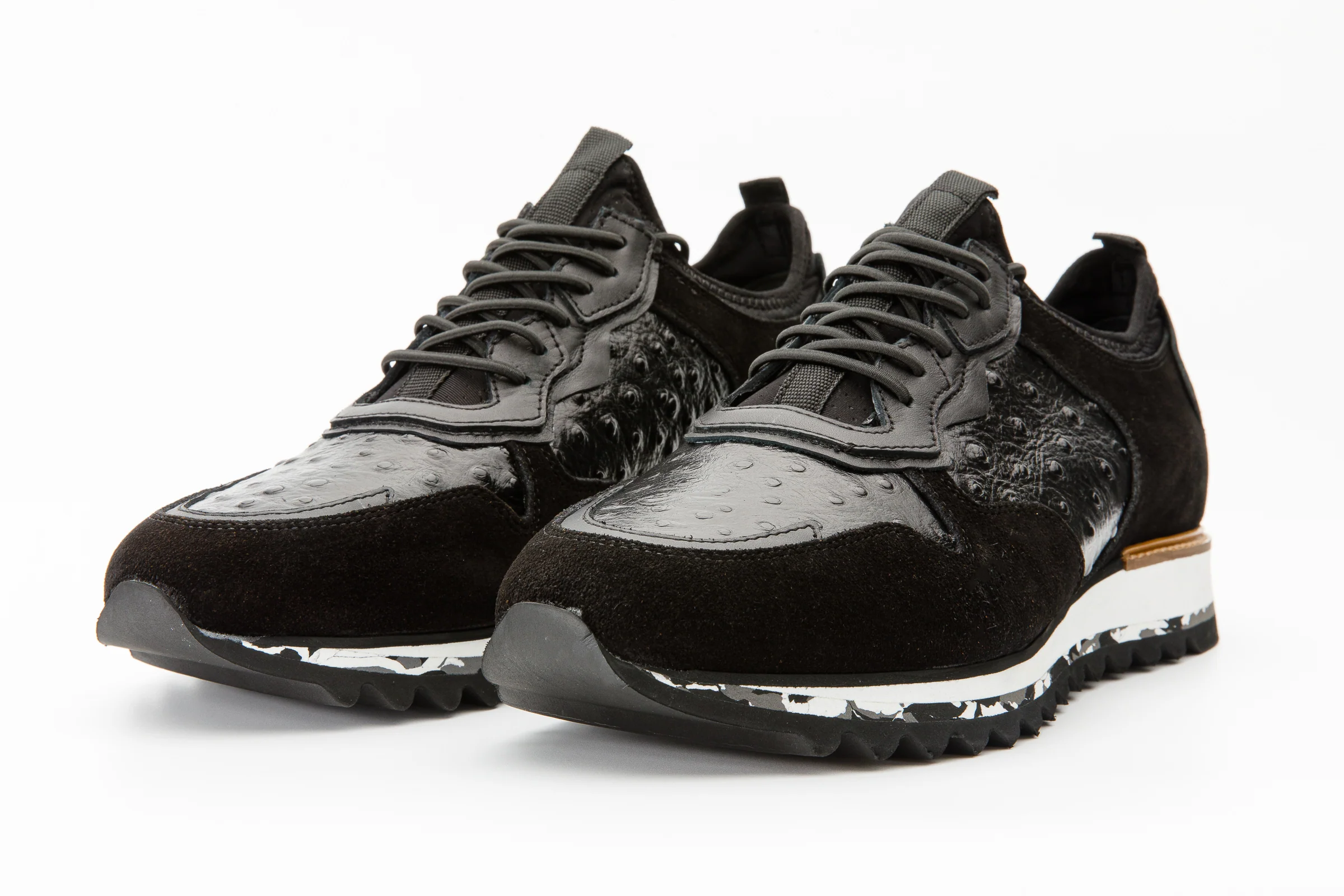 The Sopez Black Leather Men Sneaker - Image 3