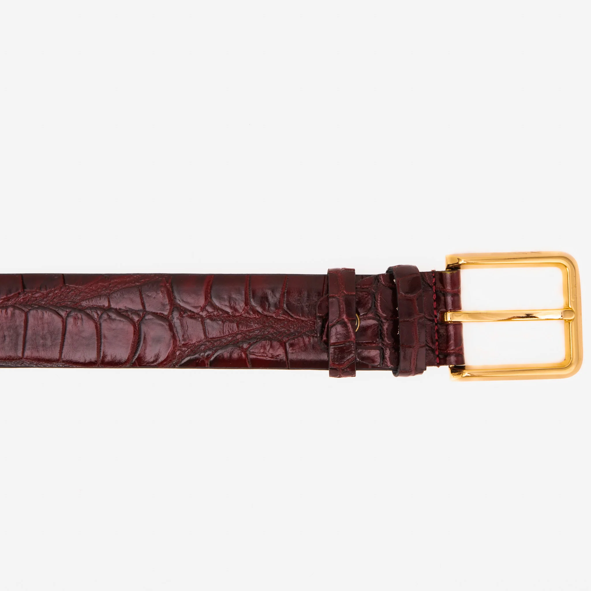 The Strat Burgundy Leather Belt - Image 6