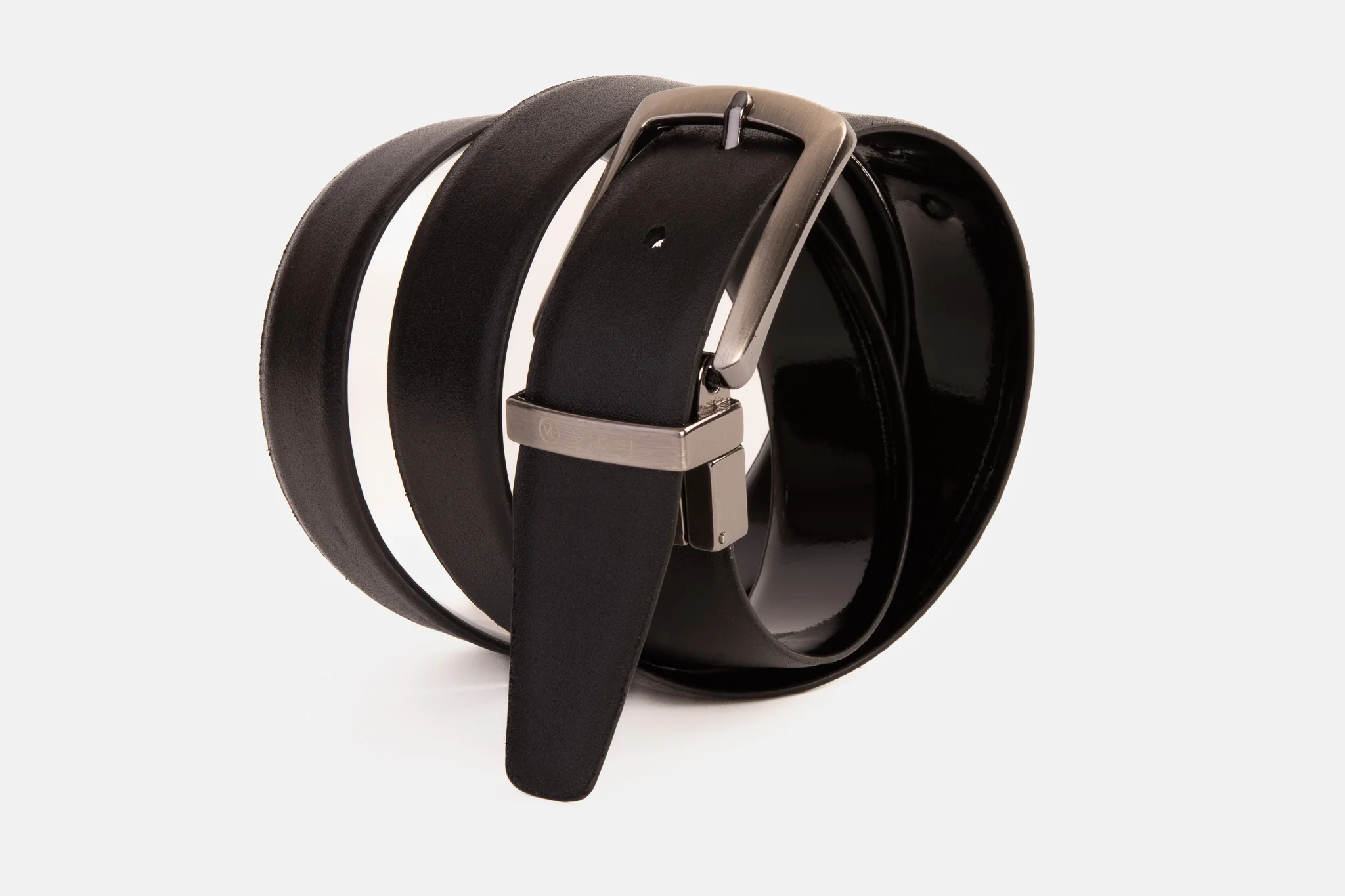 The Sun Reversible Black Patent Leather Belt - Image 10