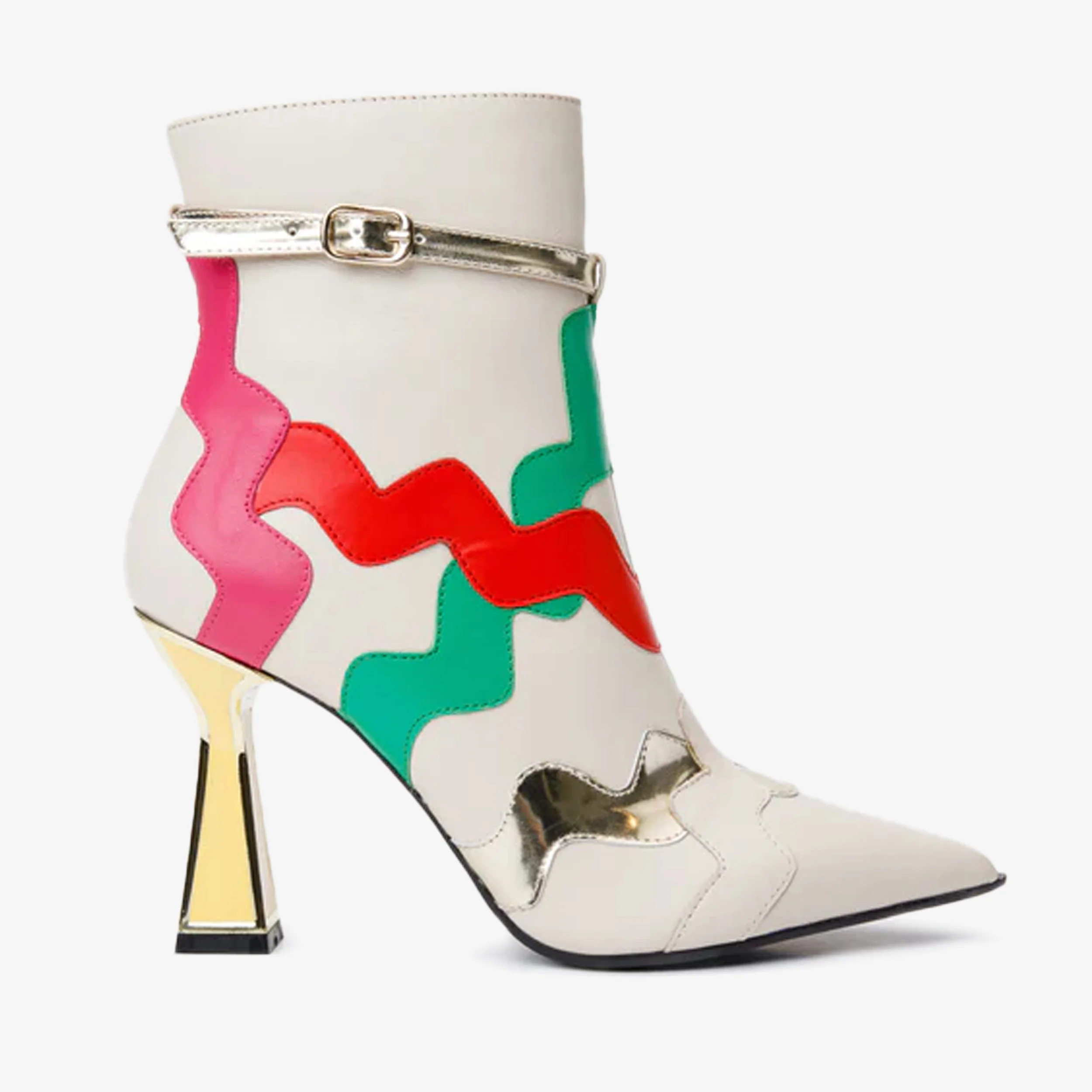The Tario Cream Leather Ankle Women Boot - Image 2
